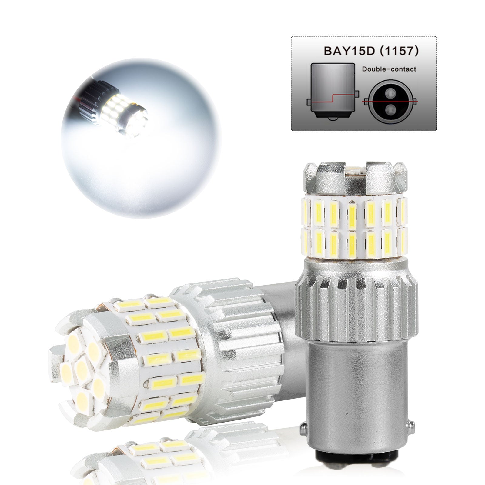 2x 1200LM Canbus LED Ampoule LED Feux Diurnes Lampe Blanc Générique