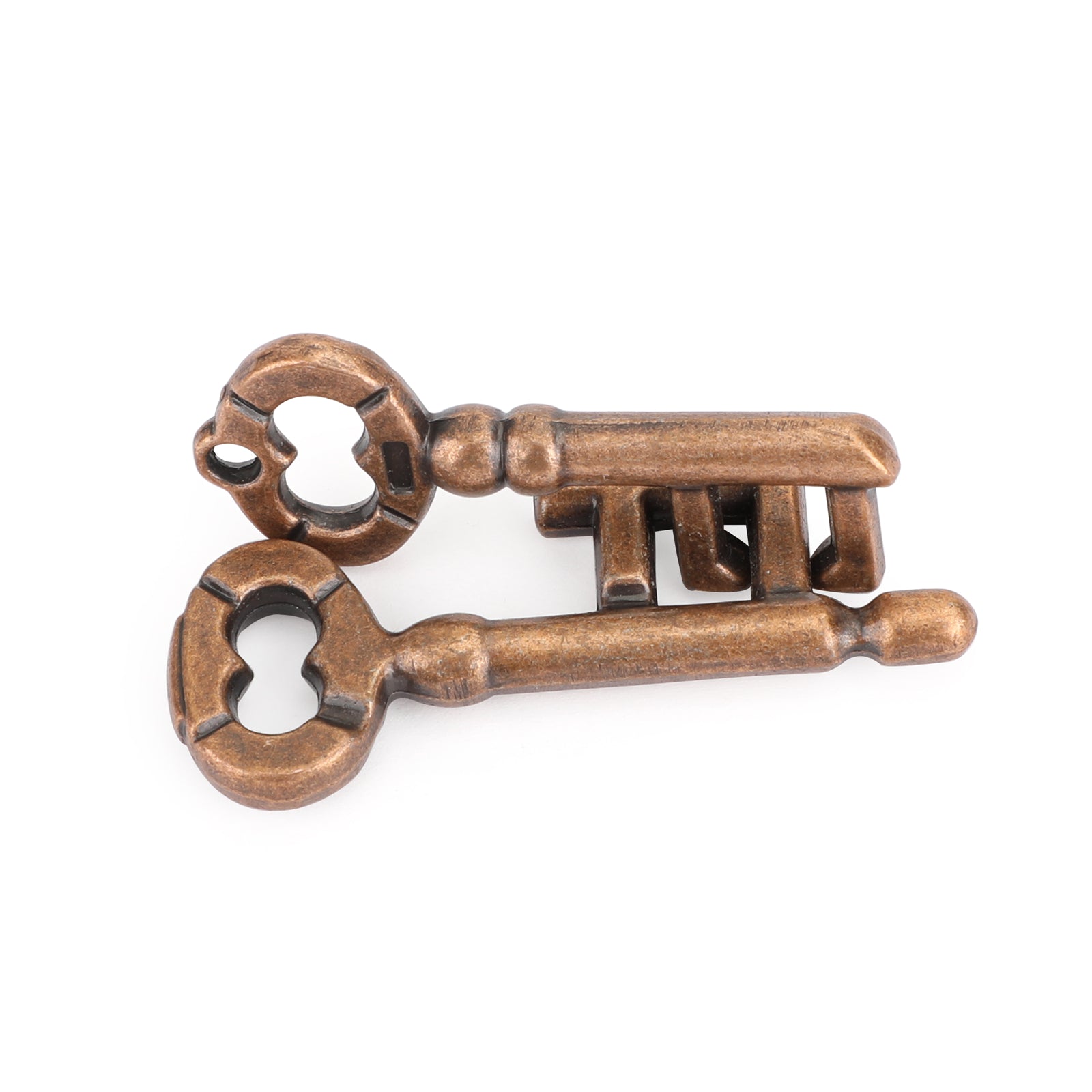 Vintage Alloy Cast IQ Mind Puzzle Box Metal Lock Jouets Casse-tête Jeu Key Lock