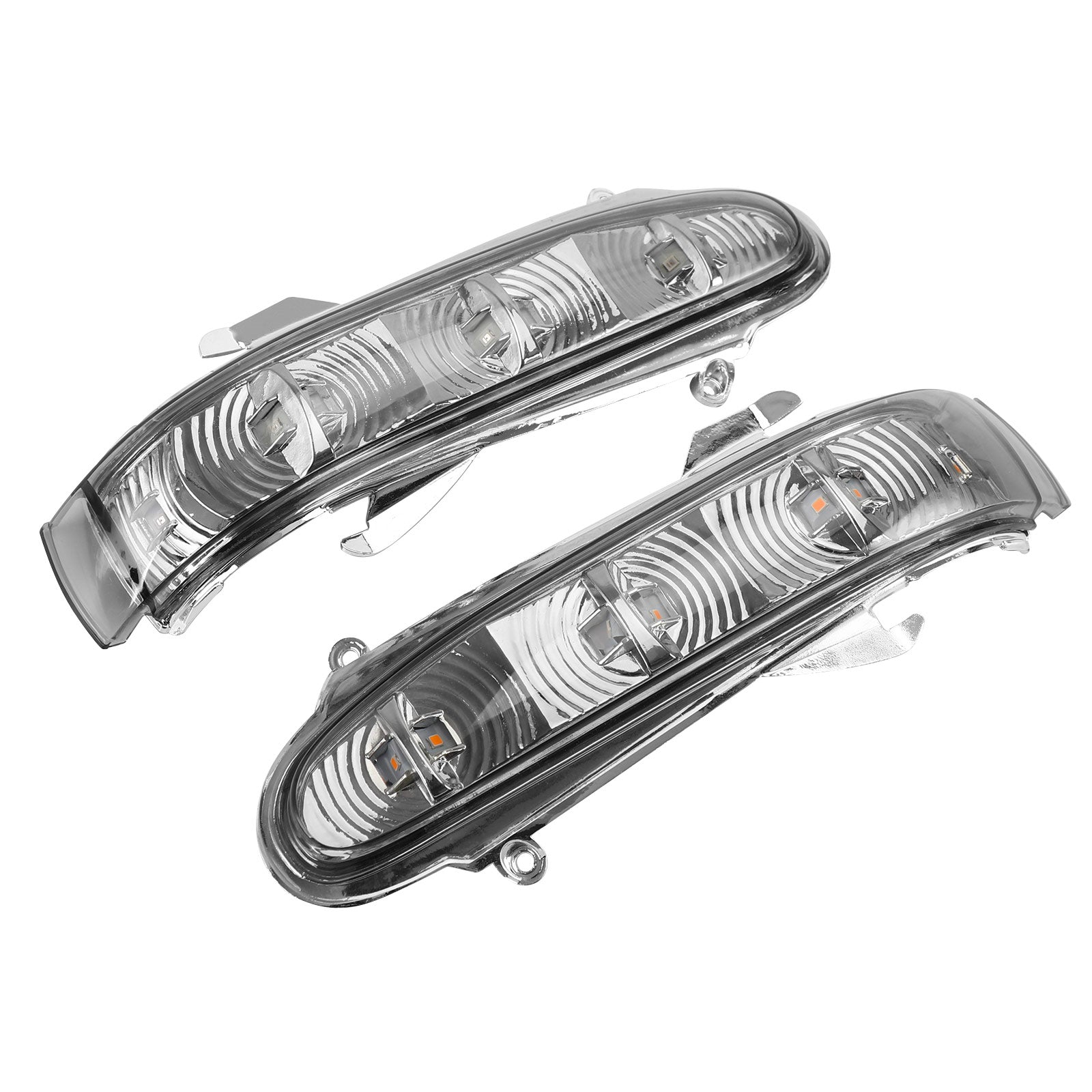 Par de intermitentes LED para espejo lateral para Benz S W220 CL W215 1999-2003 gris