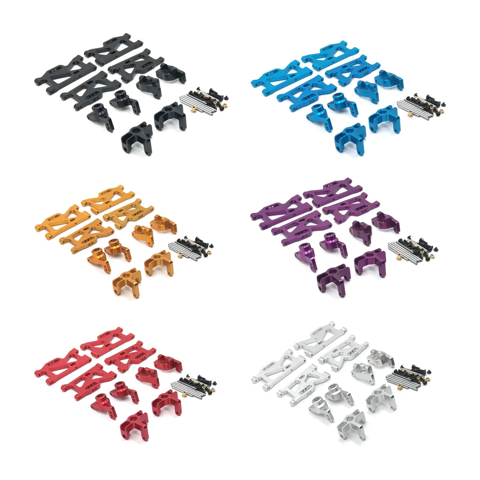 Ensemble de bras oscillant avant arrière pour voiture Wltoys 124016 124017 124018 124019 144001-02 RC