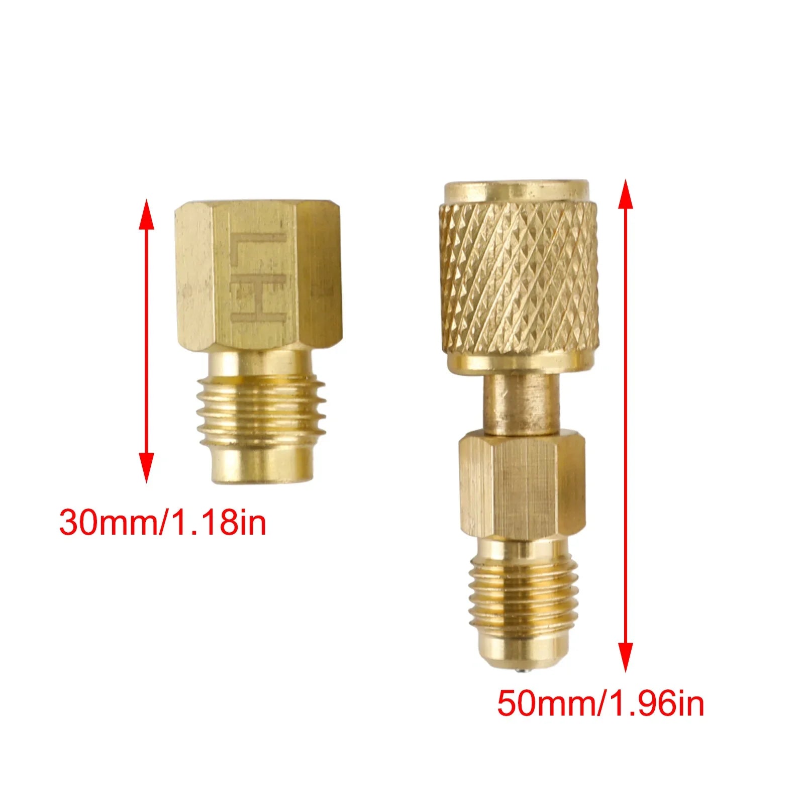 3 pièces R1234yf R134a R12 réfrigérant peut robinet adaptateur raccords 1/4SAE 1/2" ACME LH