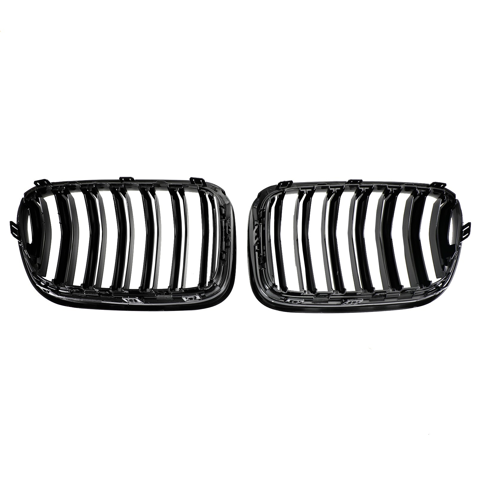 BMW X3 F25 2011-2014 Grille de calandre de pare-chocs avant noir brillant double ligne