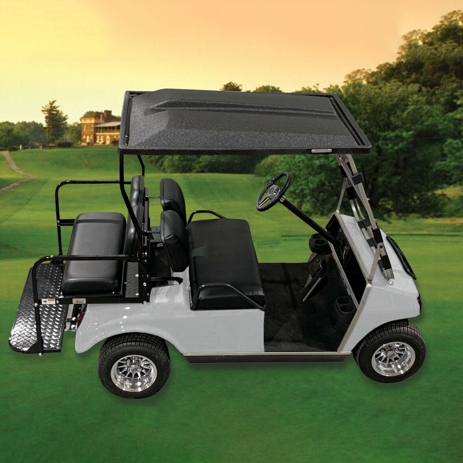 PRE-2000 DS Golf Cart 82-00 Khaki 3 pezzi Coprisedile anteriore PU Club Car Seat Cushion