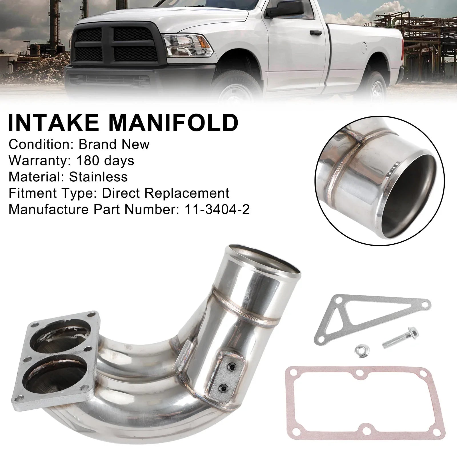 2007-2018 Dodge RAM 6.7L Diesel 2500 3500 4500 5500 3.5 "kolektor dolotowy