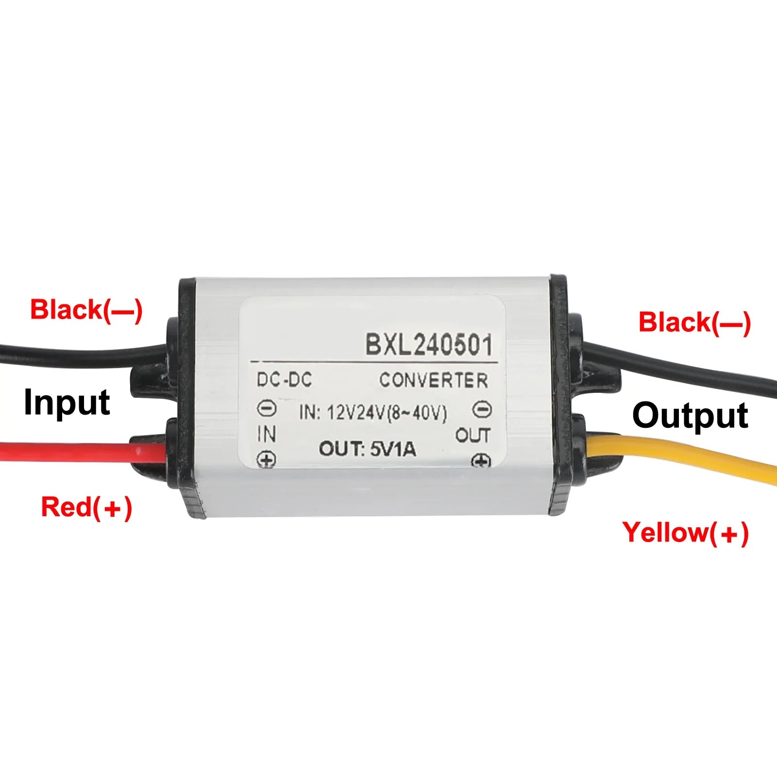 1 ~ 5A étanche convertisseur DC/DC régulateur d'alimentation 12V/24V abaisseur à 5V