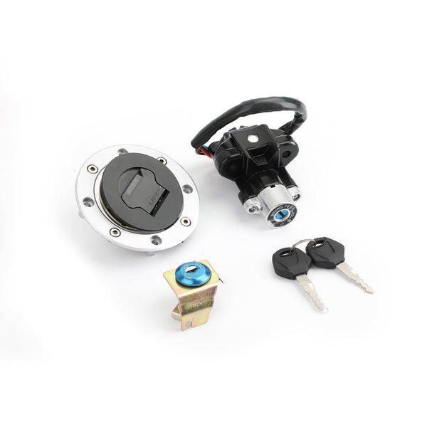 Serrure Contacteur D’Allumage + Verrou Siège + Bouchon Essence Pour Suzuki DL650 V-Strom 2004-2011 & DL1000 2002-2012 – Kit 3 Serrures Avec Clés
