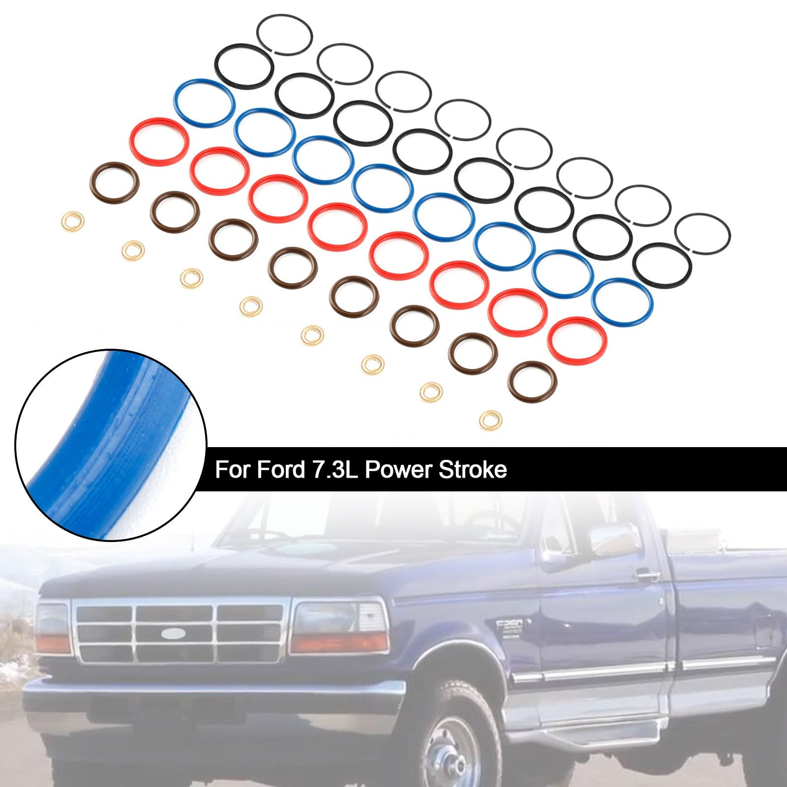 Kit de réparation d&#39;injecteur de carburant, 8 pièces, XC3Z9229AB, adapté à Ford 7,3 l, course électrique CM5010