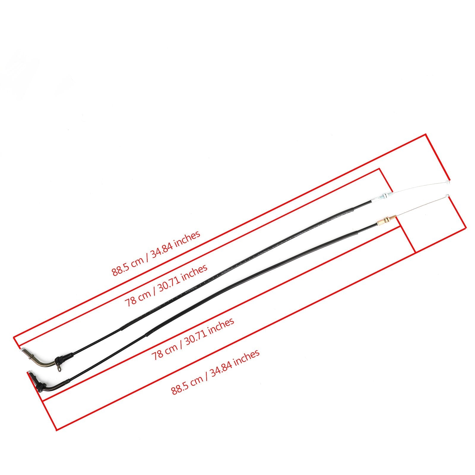 Câble d'accélérateur pour Yamaha YZF R6 1999-2002 5EB-26311-00 5EB-26312-00 Générique