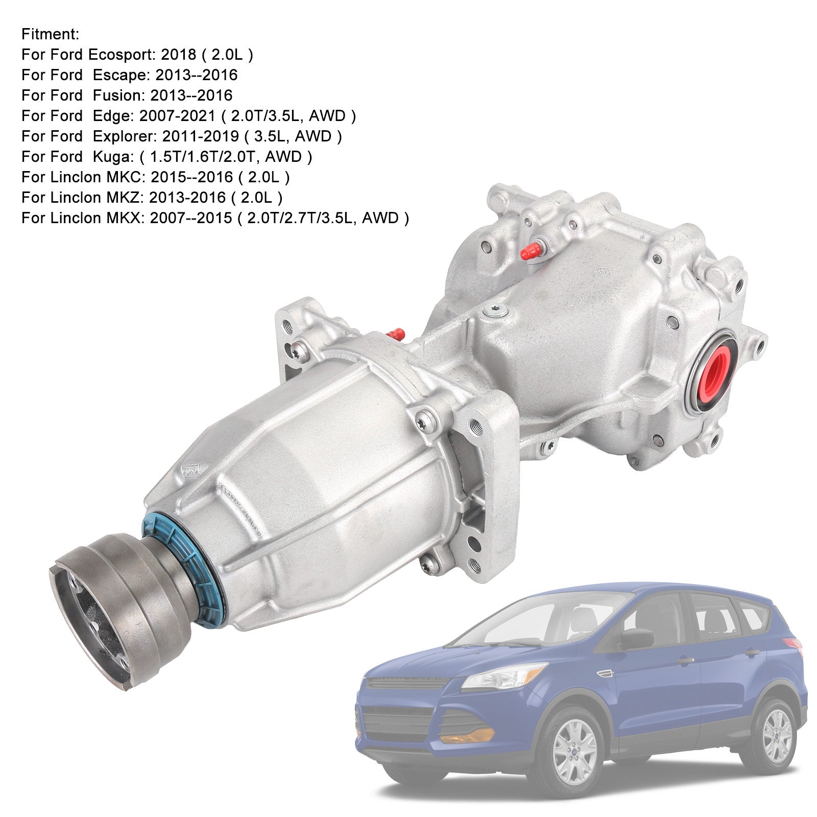2013-2016 Ford Escape Fusion diferencial trasero CV6W-4B025-DF MU7Z-4000-H