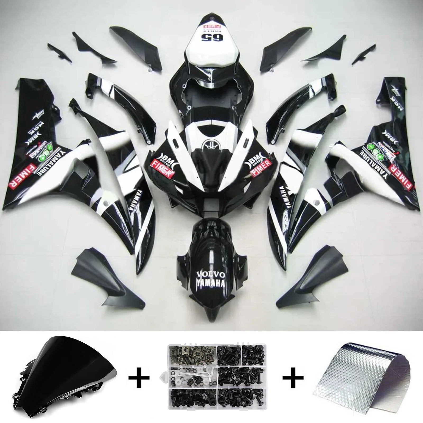 Kit de carénage Amotopart pour Yamaha YZF 600 R6 2006-2007 générique