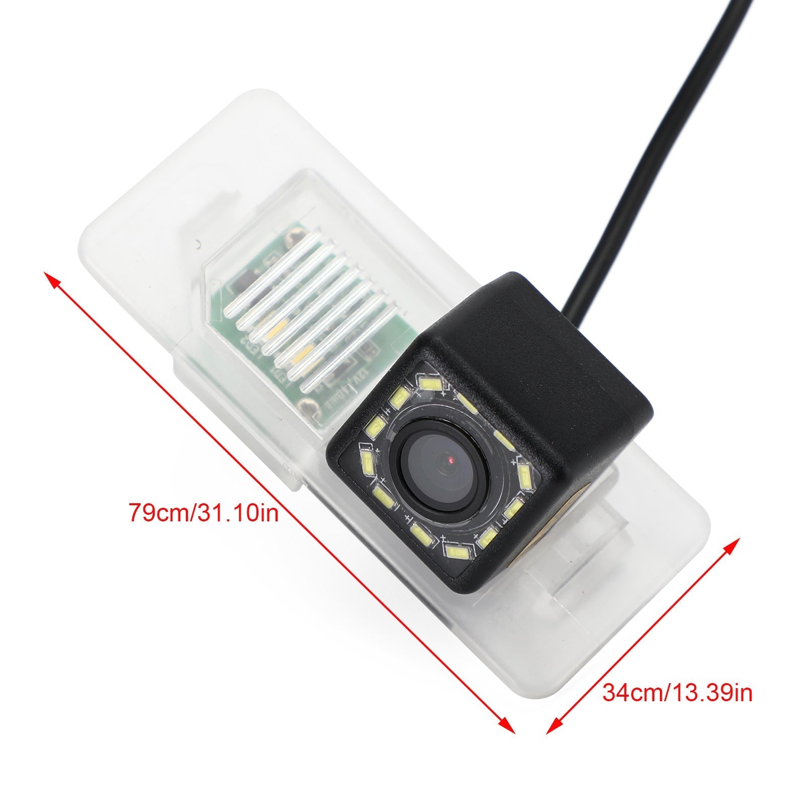 Telecamera di backup wireless per auto con traccia di traiettoria dinamica HD adatta per E46 E53 E70