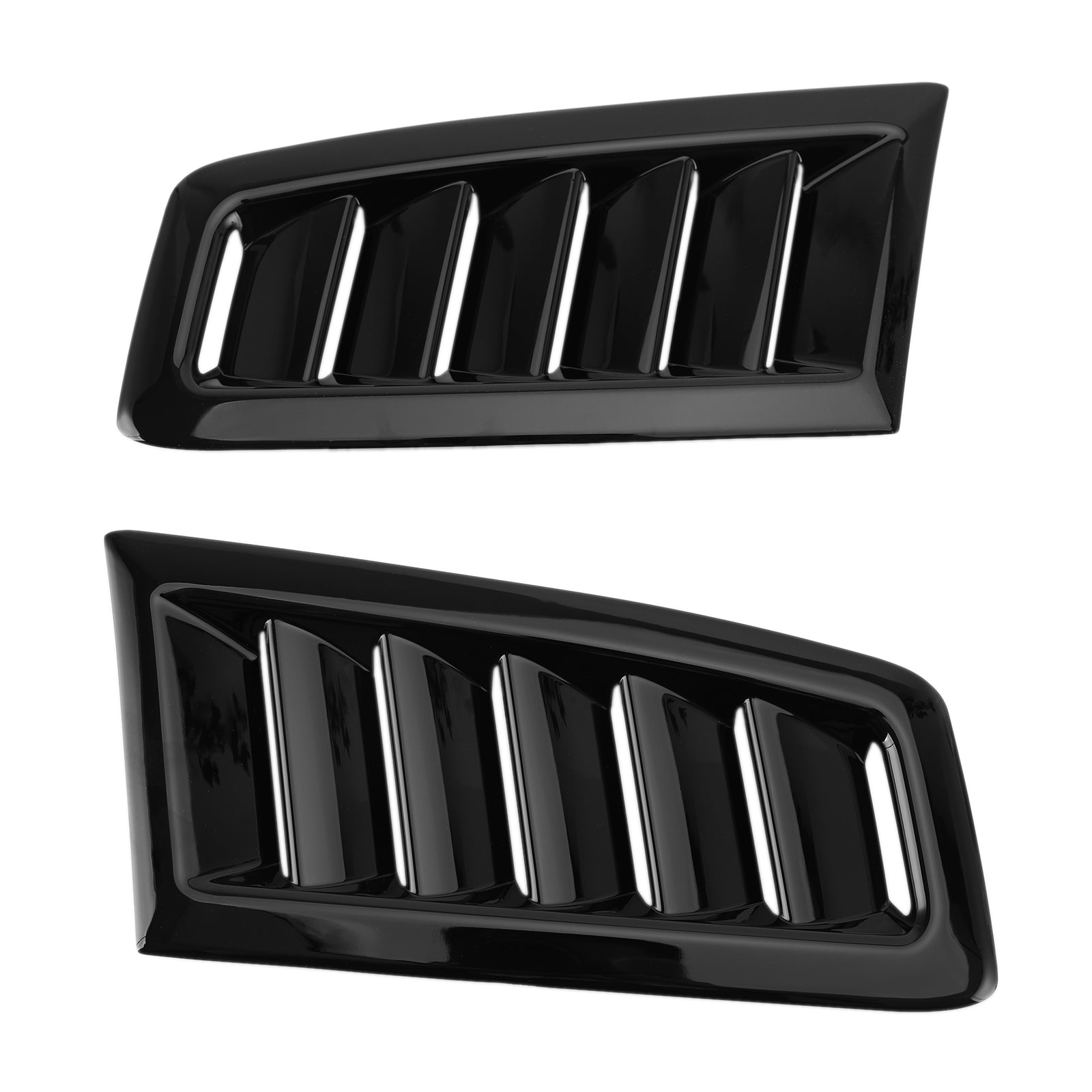 Garniture de capot d'évents de capot ABS universel noir brillant pour Ford Focus Rs St Mk2 Spr générique