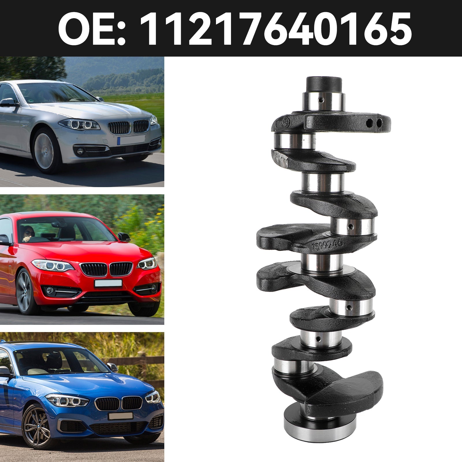 Albero a gomito 2009-2015 del motore di BMW X1 20i 20ix 28i 28ix E84 11217640165 11212212762 11217599247