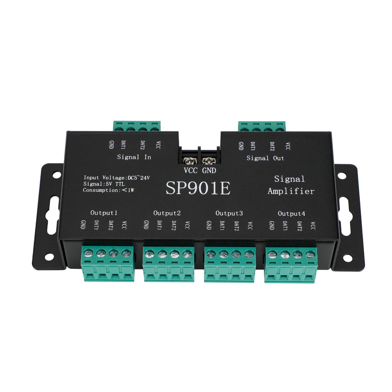 SP901E Amplificatore di segnale RGB ripetitore indirizzabile programmabile a striscia LED
