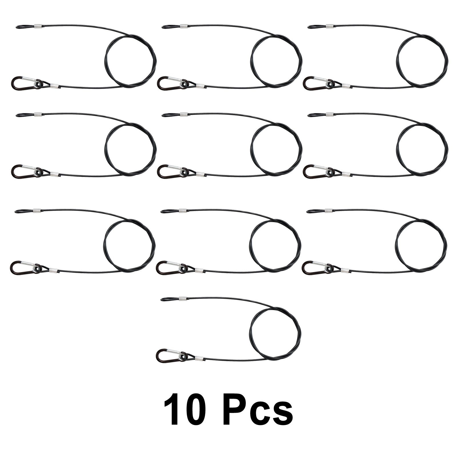 1/5/10pcs câble de sécurité de sécurité de fil d'acier épais de 3MM pour la lumière de pair de bride d'étape