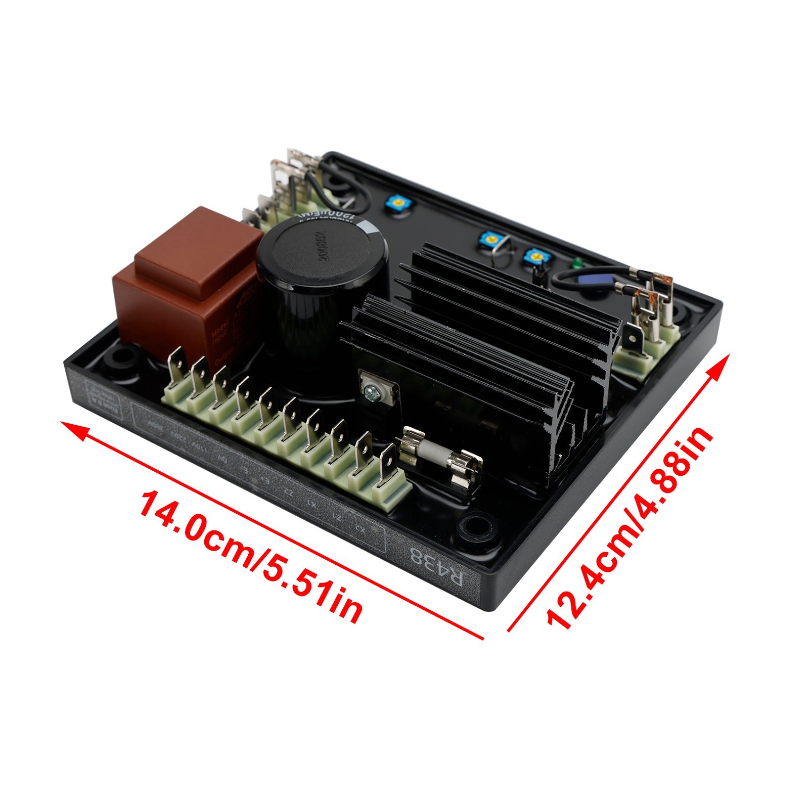 Régulateur de tension automatique AVR R438 compatible avec le générateur Leroy Somer