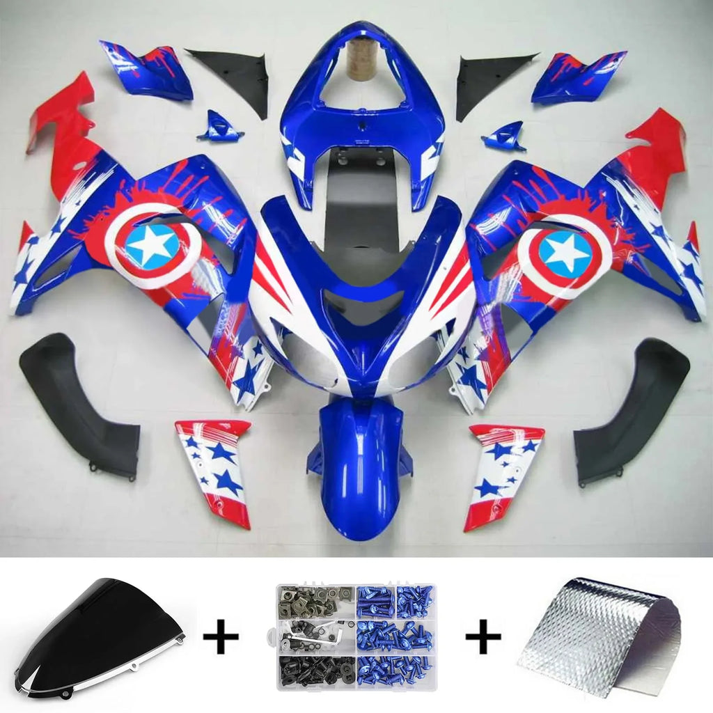 Amotopart Verkleidungsset für Kawasaki ZX10R 2006-2007 Generic