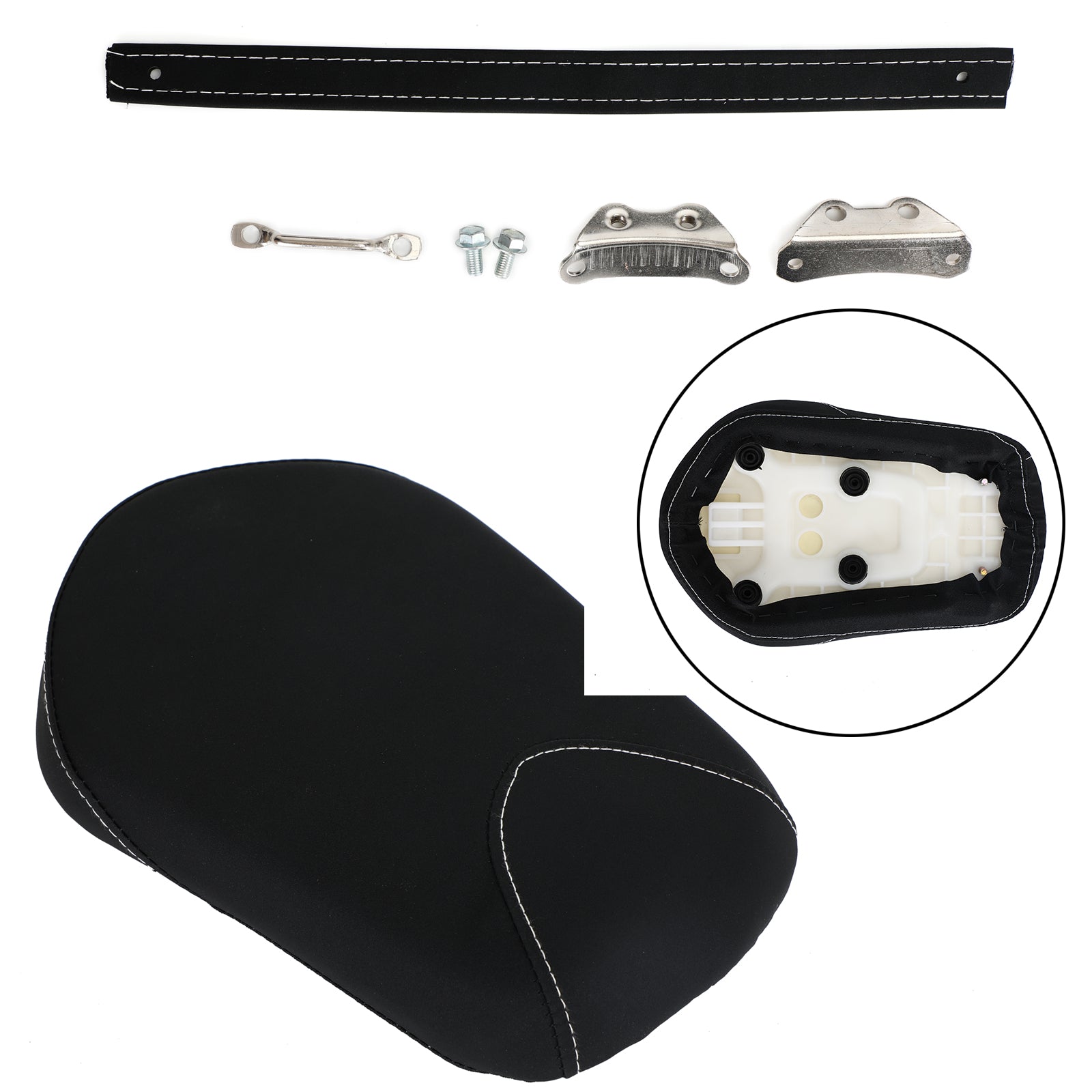 Cojin Asiento Trasero Pasajero Negro para Yamaha Bolt Xv950 Xv 950 14-17 Generic