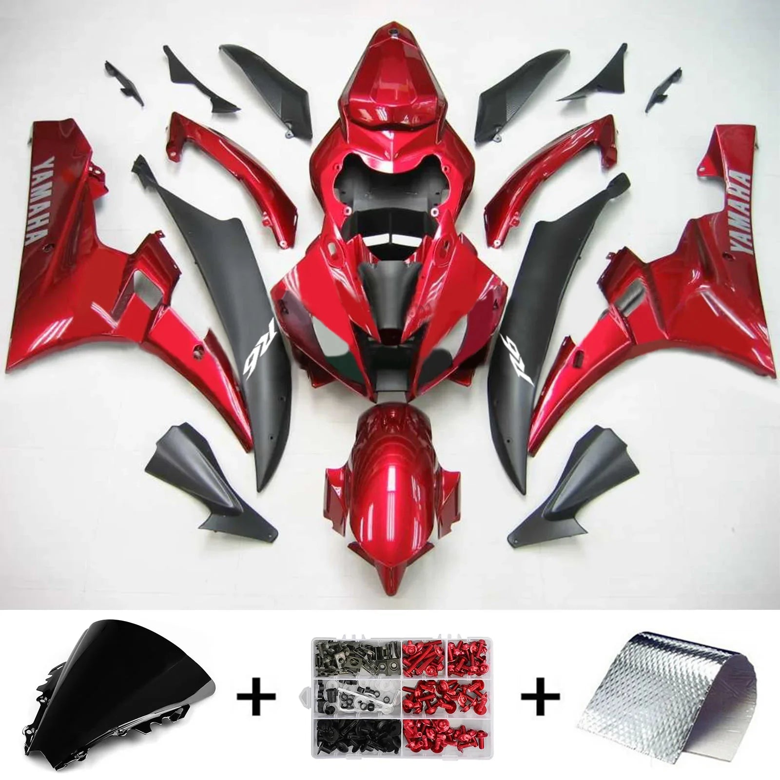 Kit de carénage Amotopart pour Yamaha YZF 600 R6 2006-2007 générique