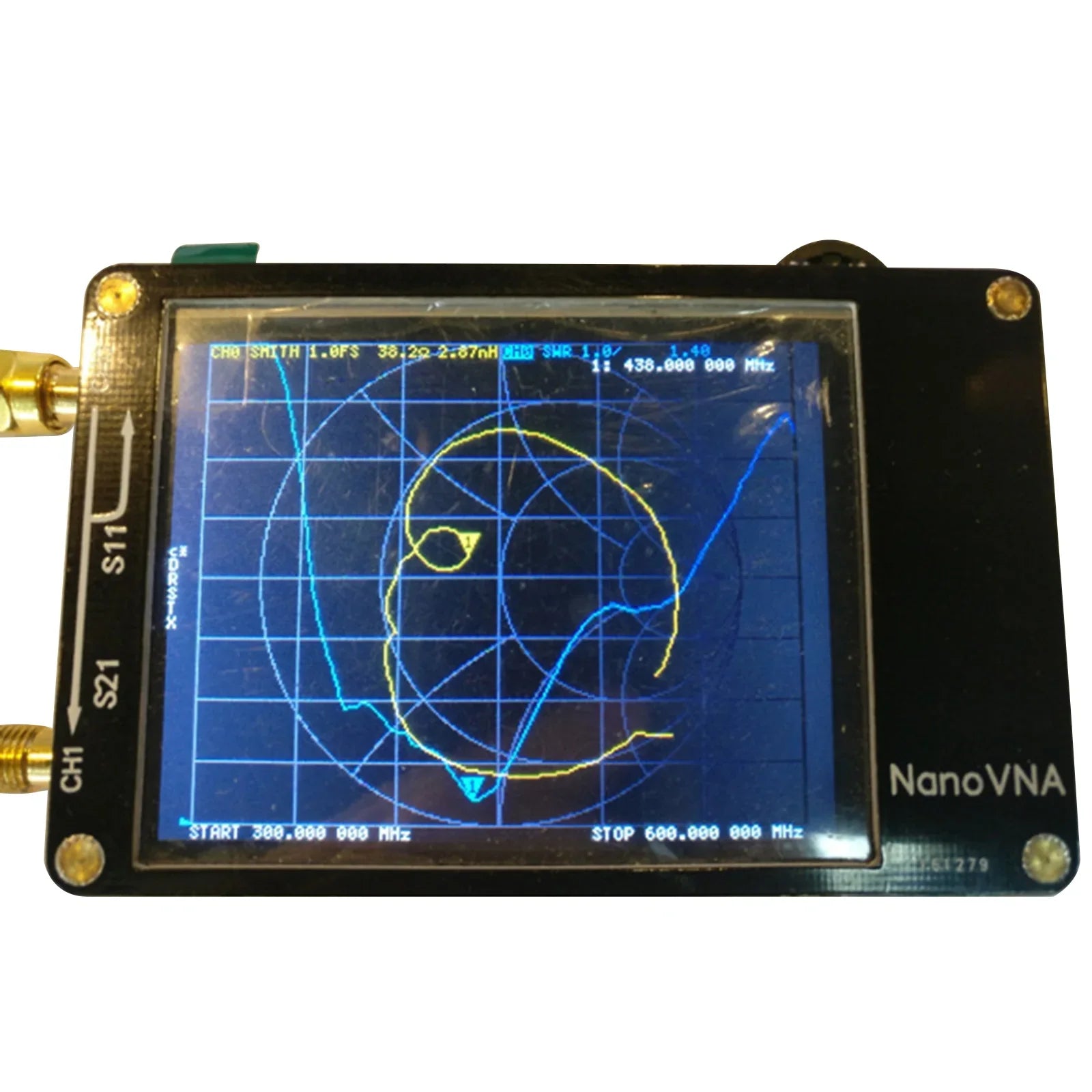 Analyseur 'antenne réseau vectoriel NanoVNA-H Analyseur MF HF VHF UHF avec emplacement pour carte SD