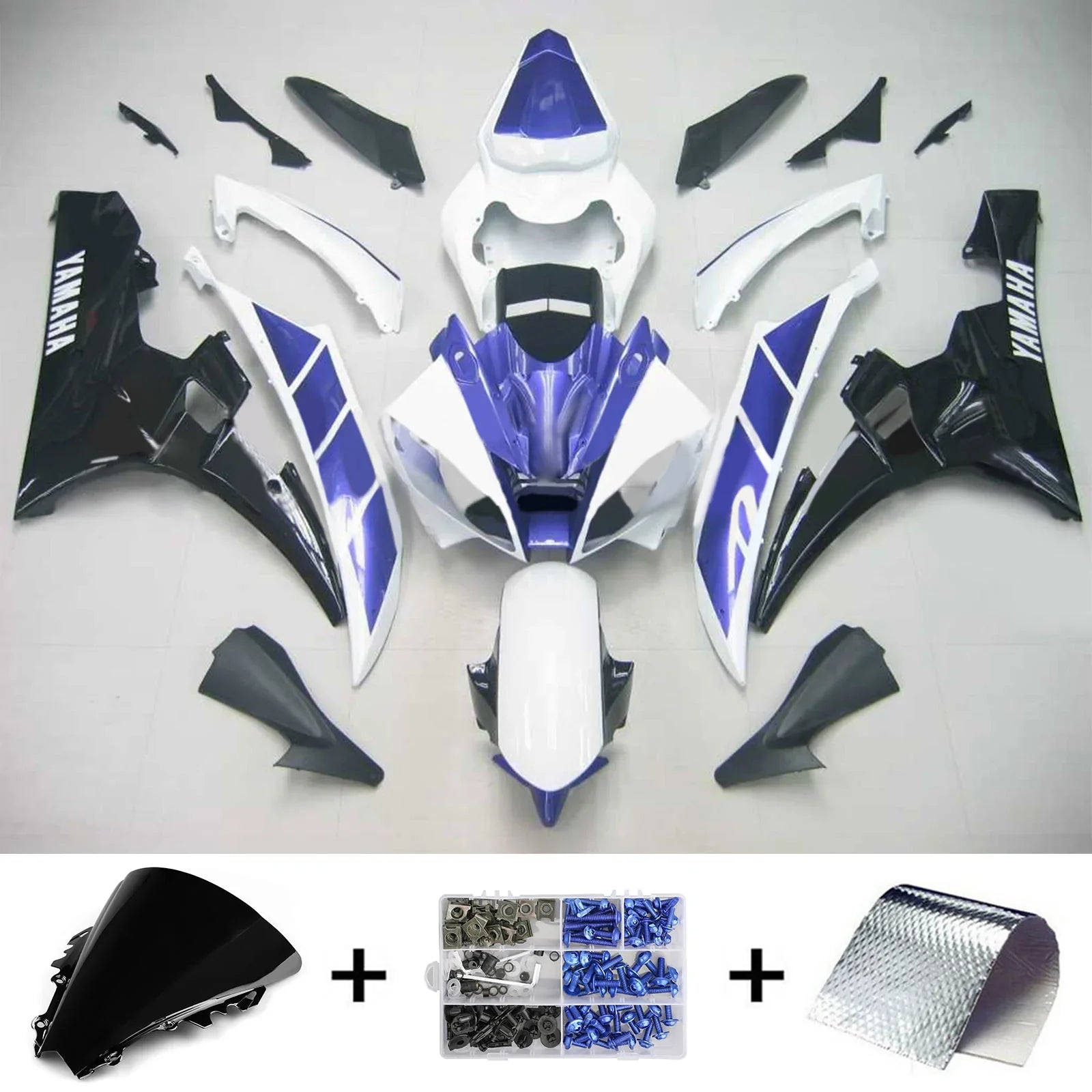 Kit de carénage Amotopart pour Yamaha YZF 600 R6 2006-2007 générique