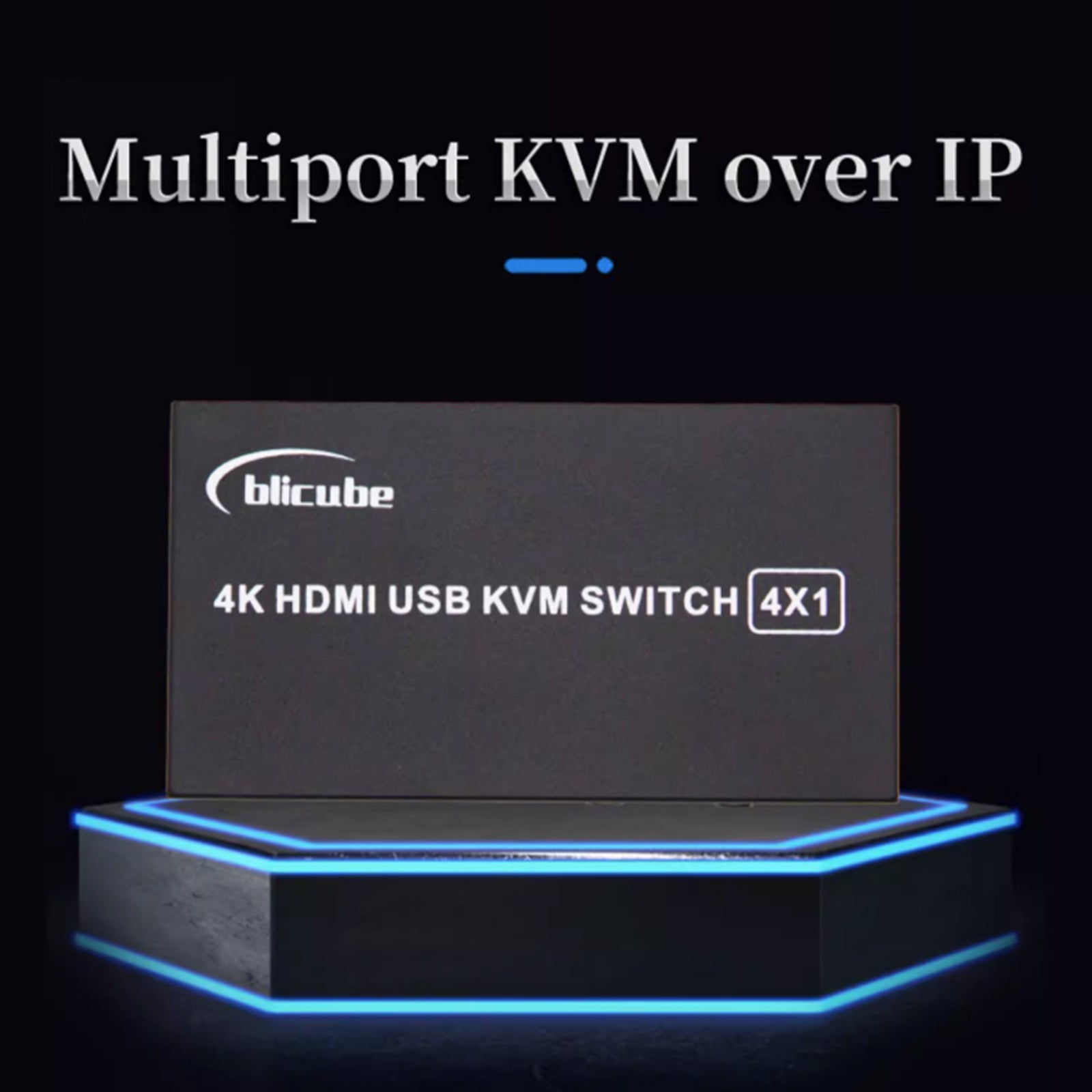 Convertidor de cuatro a uno, conmutador HDMI KVM, compatible con BLKVM PIKVM