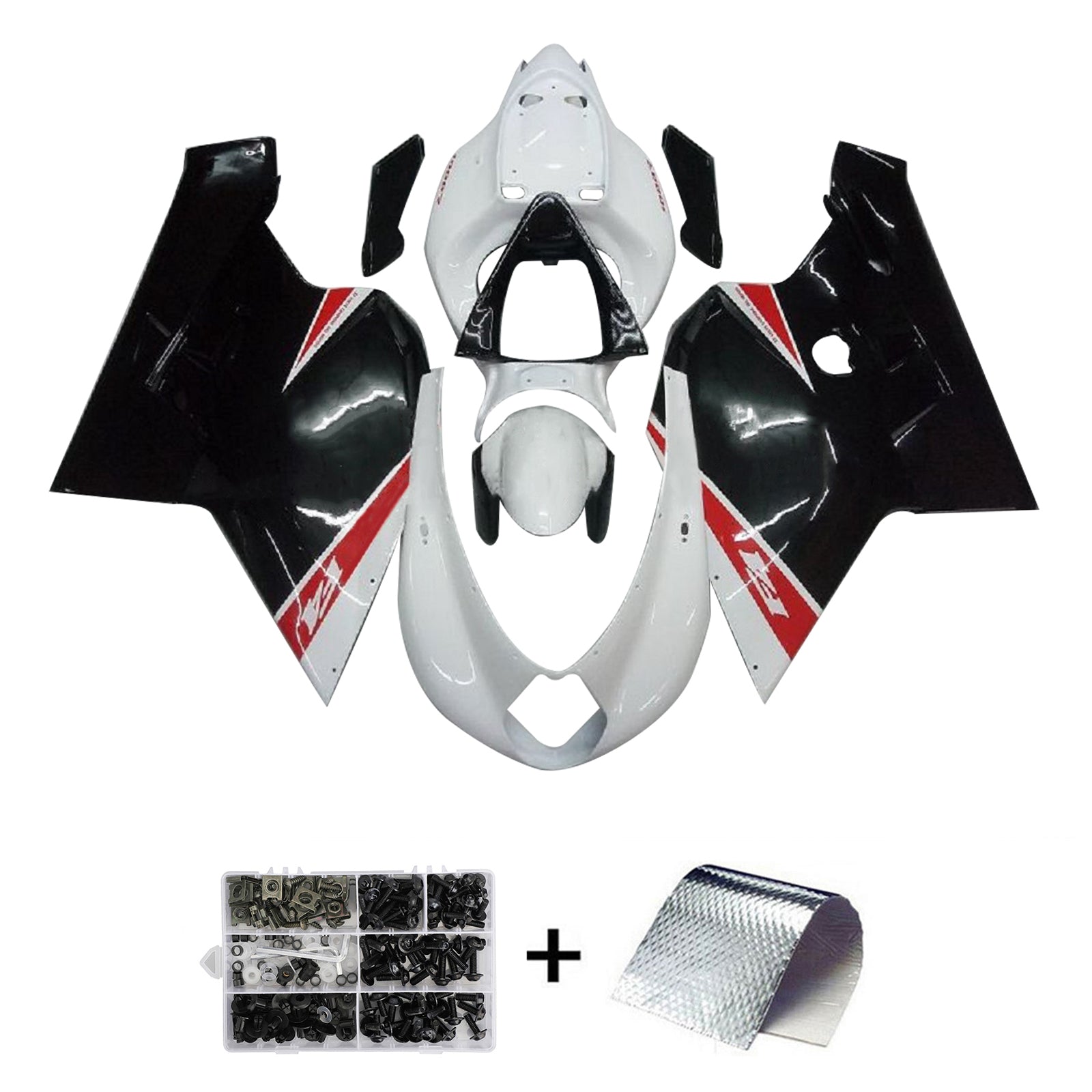 MV Agusta F4 1000 2005-2006 Kit de carenado de carrocería de plástico ABS