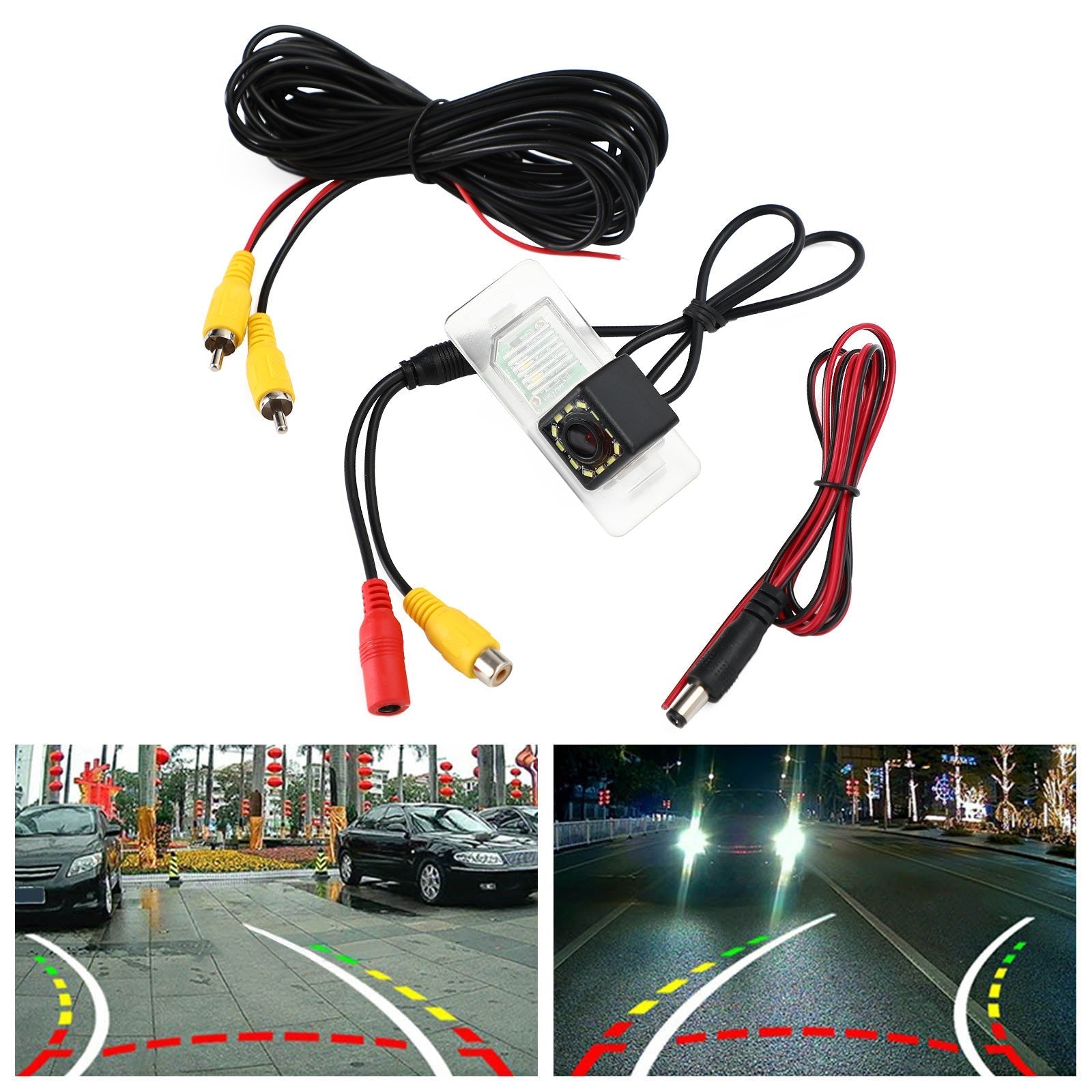 La trajectoire dynamique HD suit la caméra de vue arrière de voiture adaptée pour E70 E71 E82 E83 E84