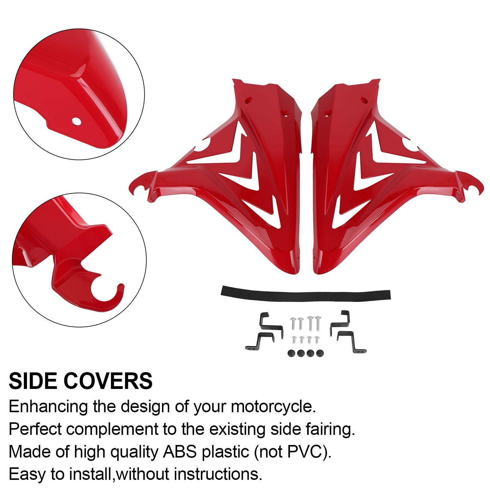 Panneaux de couverture de cadre latéral carénages capots pour Honda CBR650R 2019 2020 2021 générique