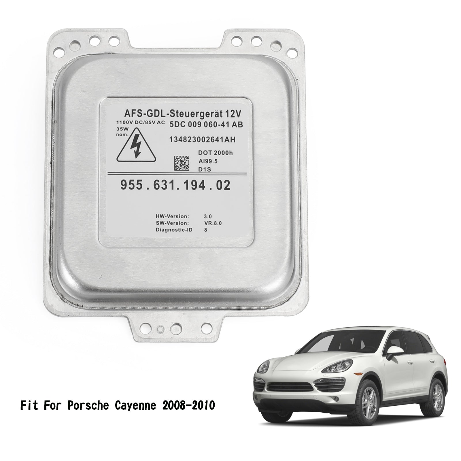 HID Xenon Ballast Control Unit Module 955-631-194-02 Per Porsche Cayenne 2008-2010 Generico