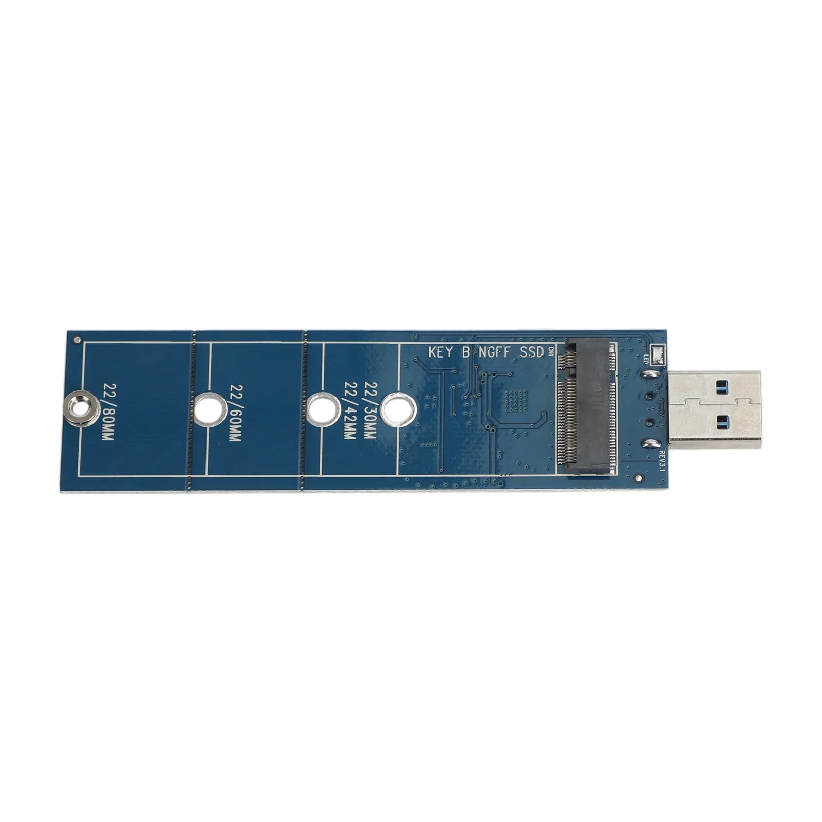 Adaptador M.2 a USB B Key M.2 SSD Adaptador Protocolo SATA para 2230 2242 2260 2280