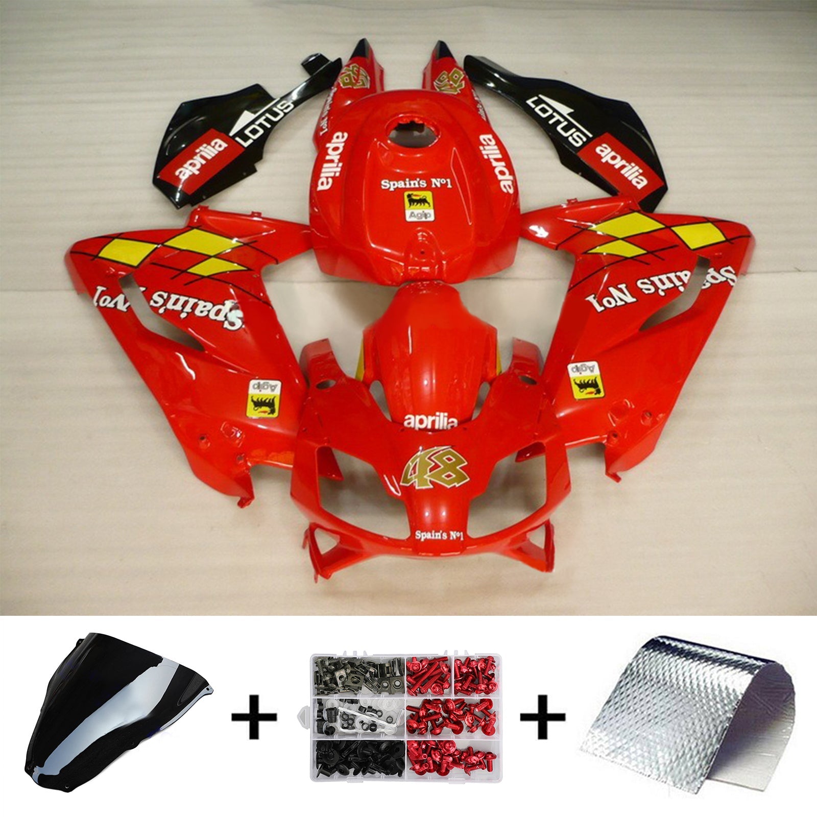 Kit de carénage Amotopart 2006-2011 Aprilia RS125