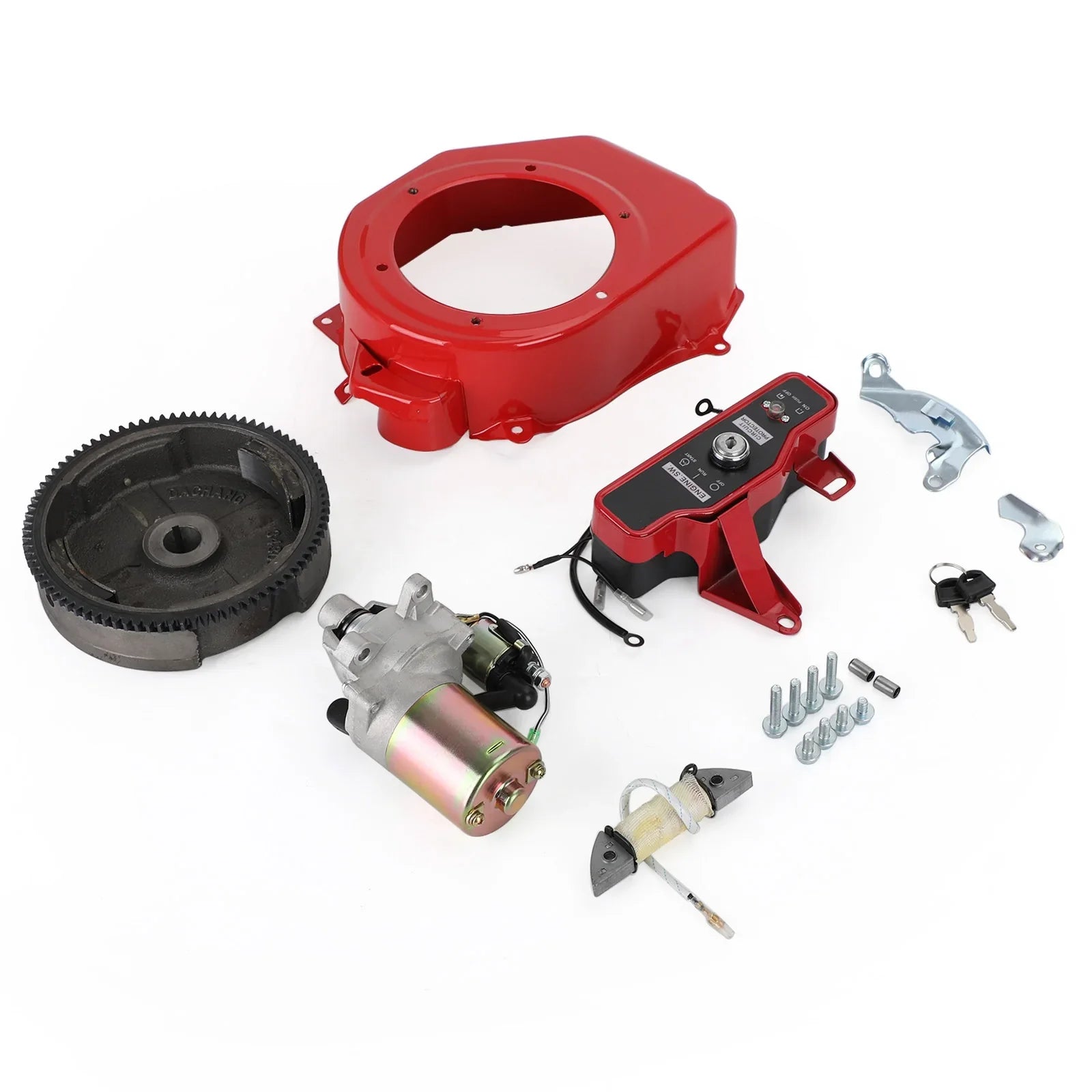 Kit avviamento elettrico Coperchio ventola accensione avviamento per kit volano Honda GX160 GX200