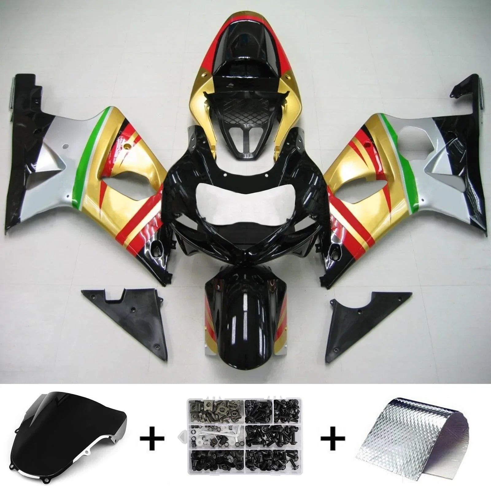 Amotopart Kit carenatura Suzuki GSXR1000 2000-2002 K1 K2