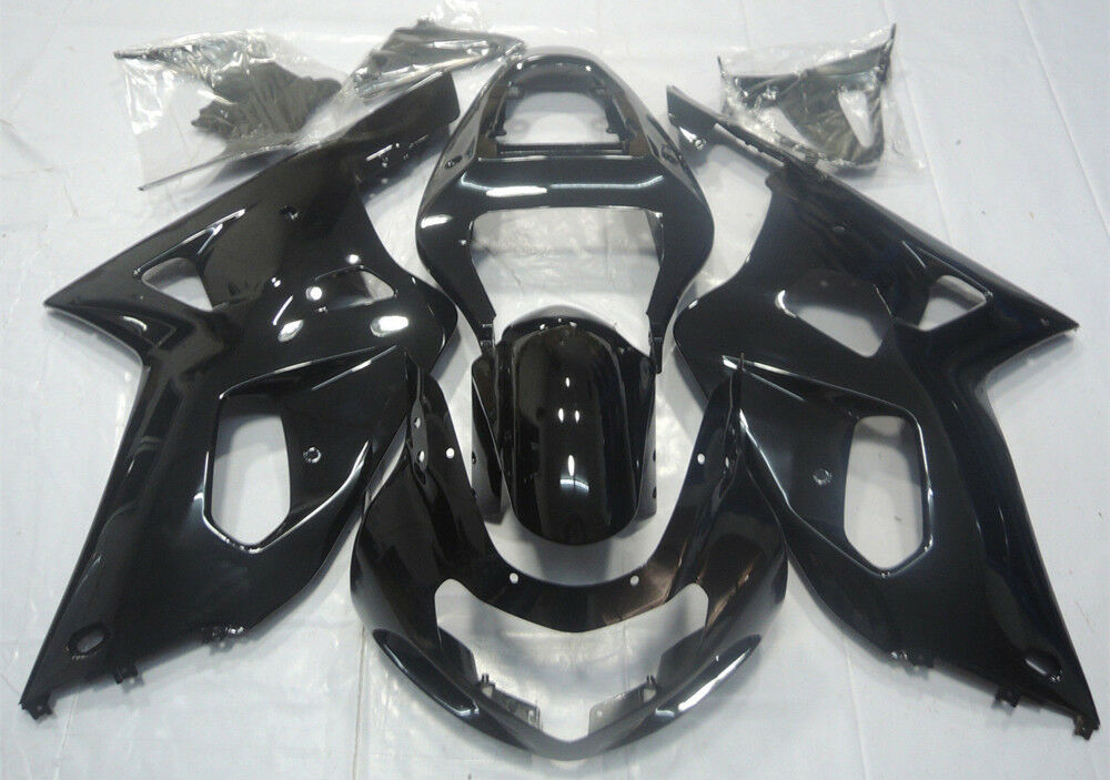 Amotopart 2001-2003 Suzuki GSXR 600 GSXR750 2001-2003 Kit negro brillante