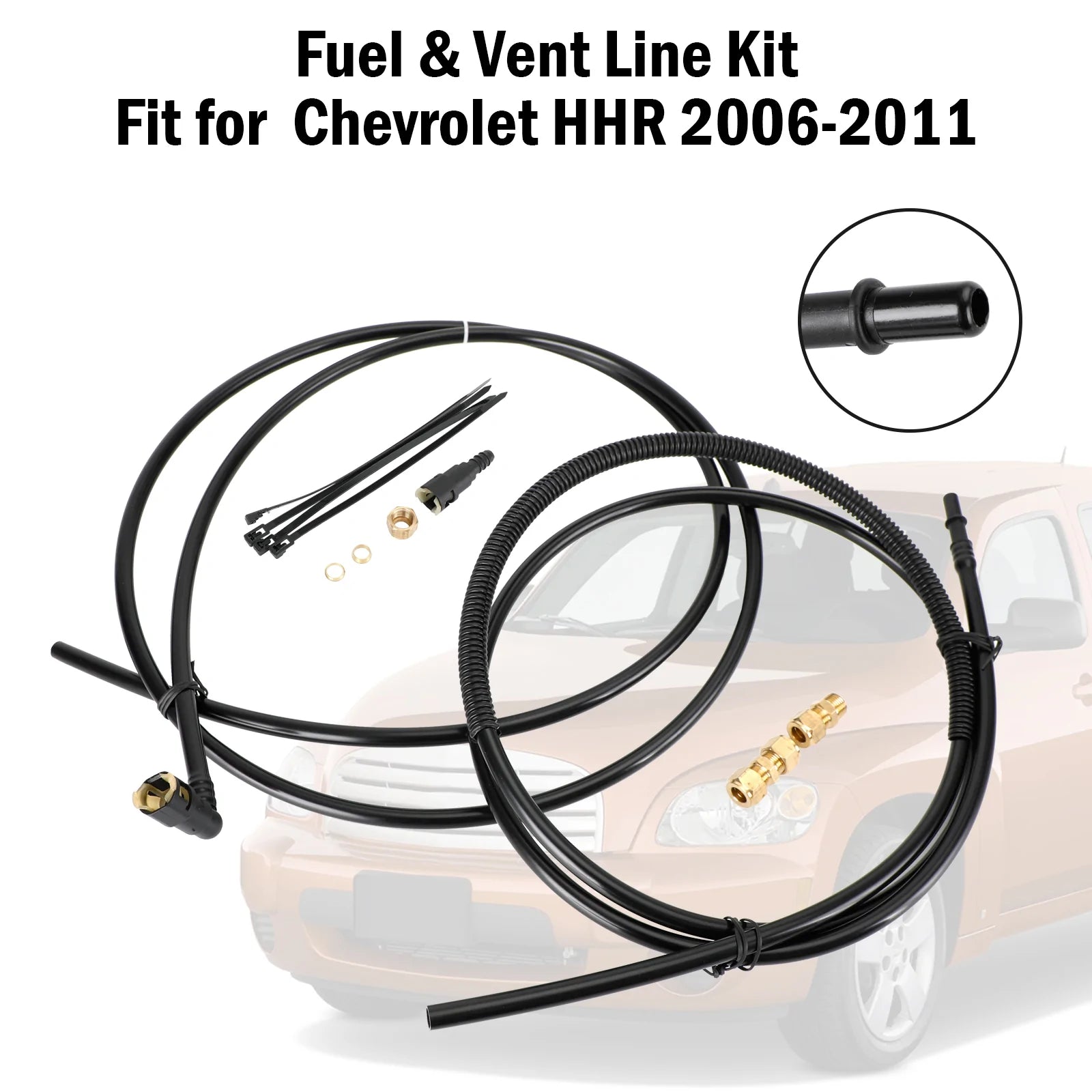 Chevrolet HHR 2006-2011 Kit de réparation de conduite de carburant et de ventilation en nylon Fl-FG0974