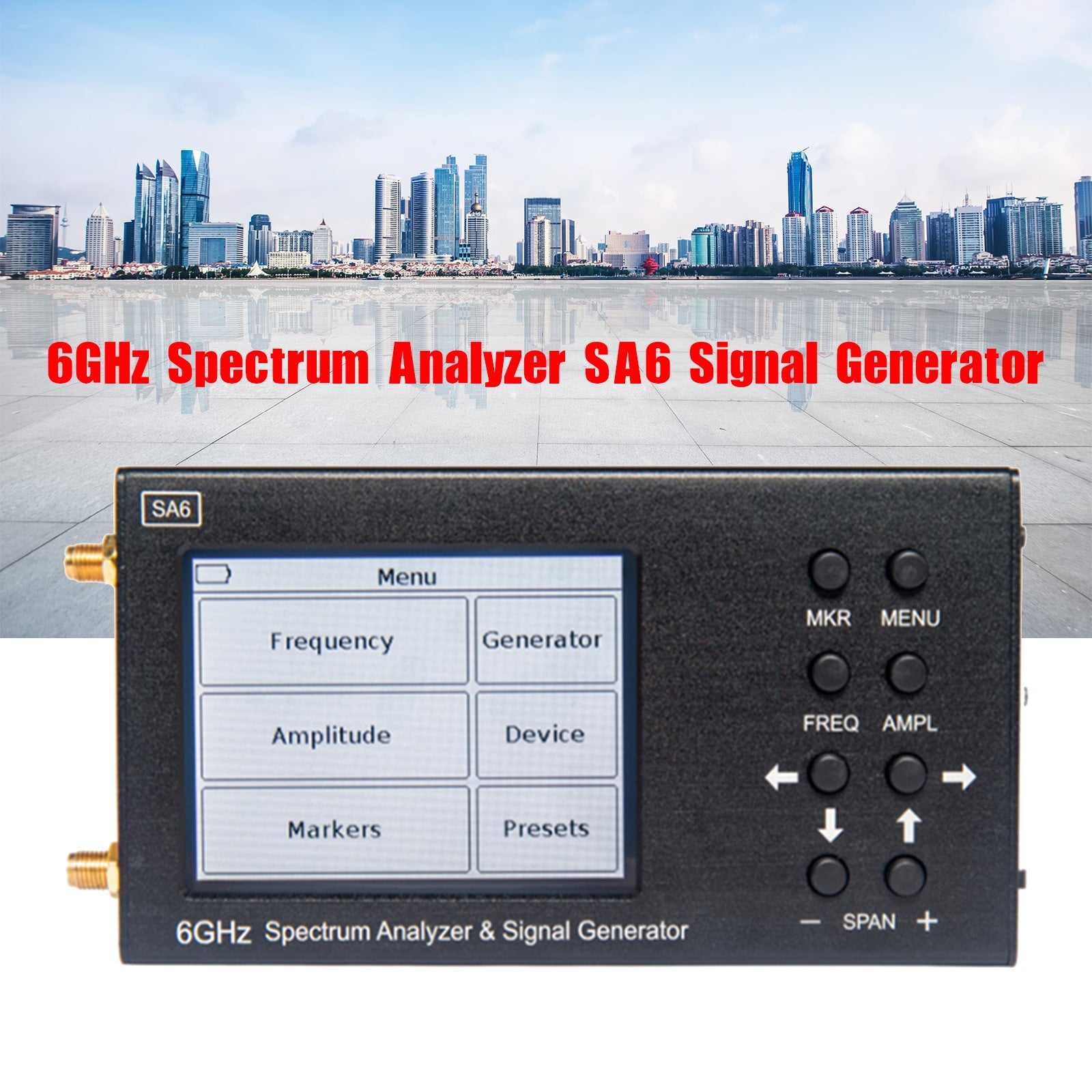 Analyseur de spectre générateur de signaux Wi-Fi 2G 4G LTE CDMA GSM GPRS SA6 6GHz