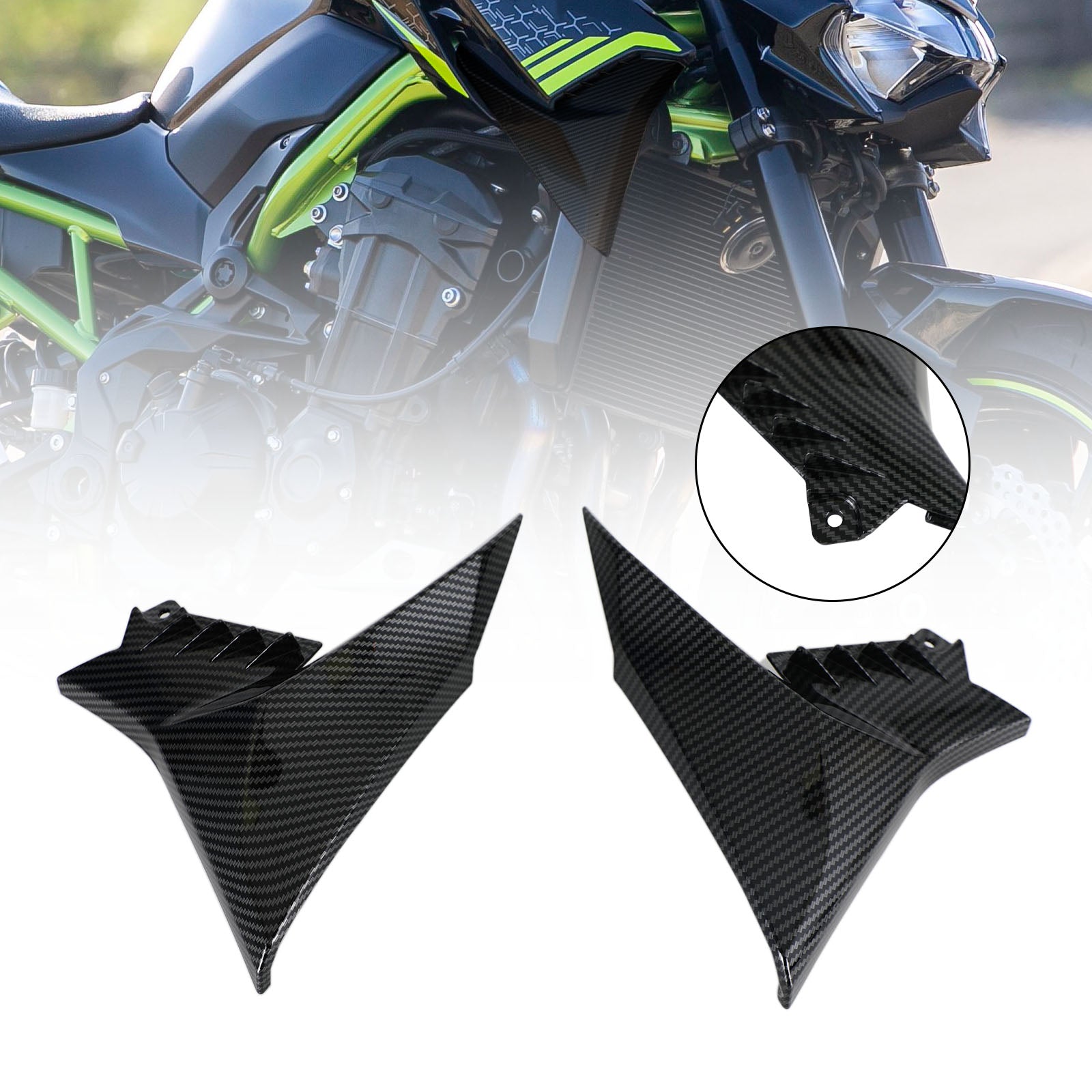 Carénage de panneau de couverture 'habillage latéral de réservoir de gaz ABS pour Kawasaki Z900 2020-2021 générique