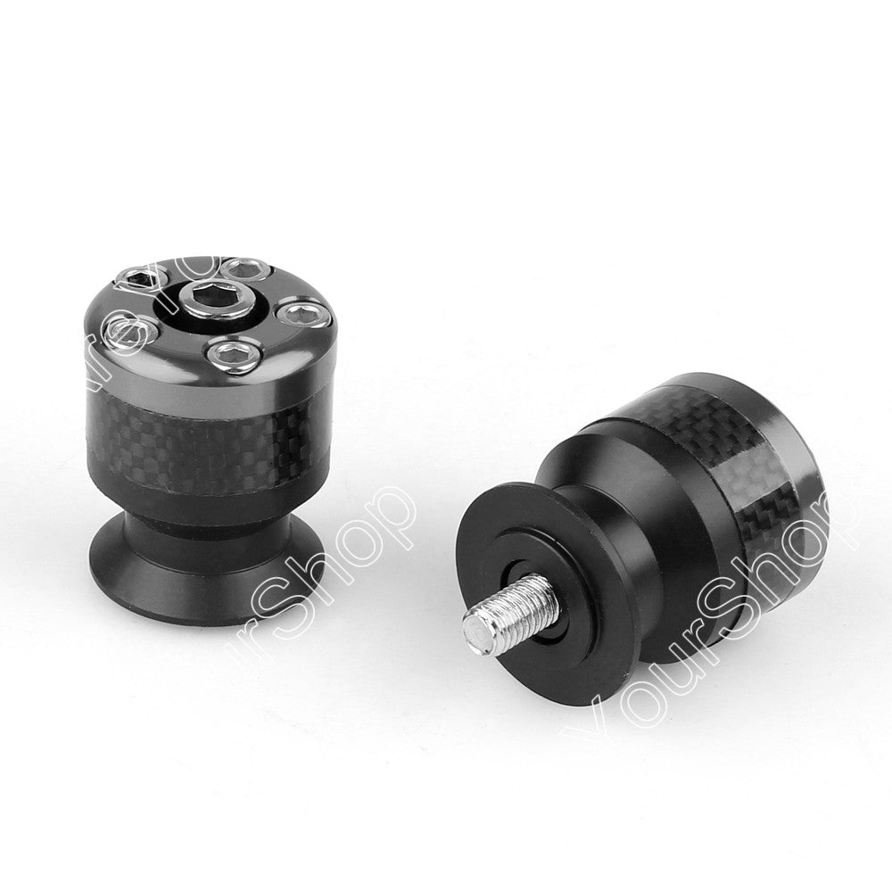 Bobines universelles de curseurs de bras oscillant en fibre de carbone CNC pour moto 10 mm gris générique