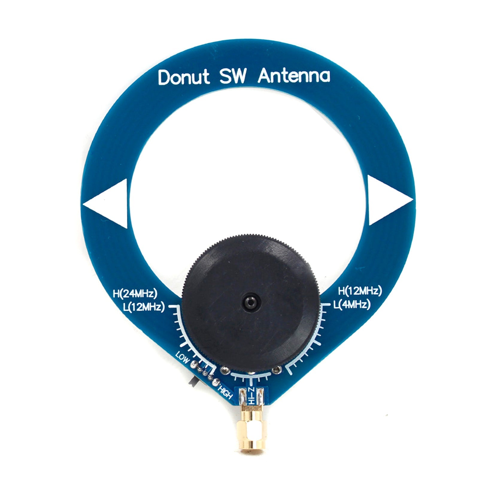 Antenna mini loop SW Blue Donut per antenna a onde corte HF DSP DSP2 Malahiteam