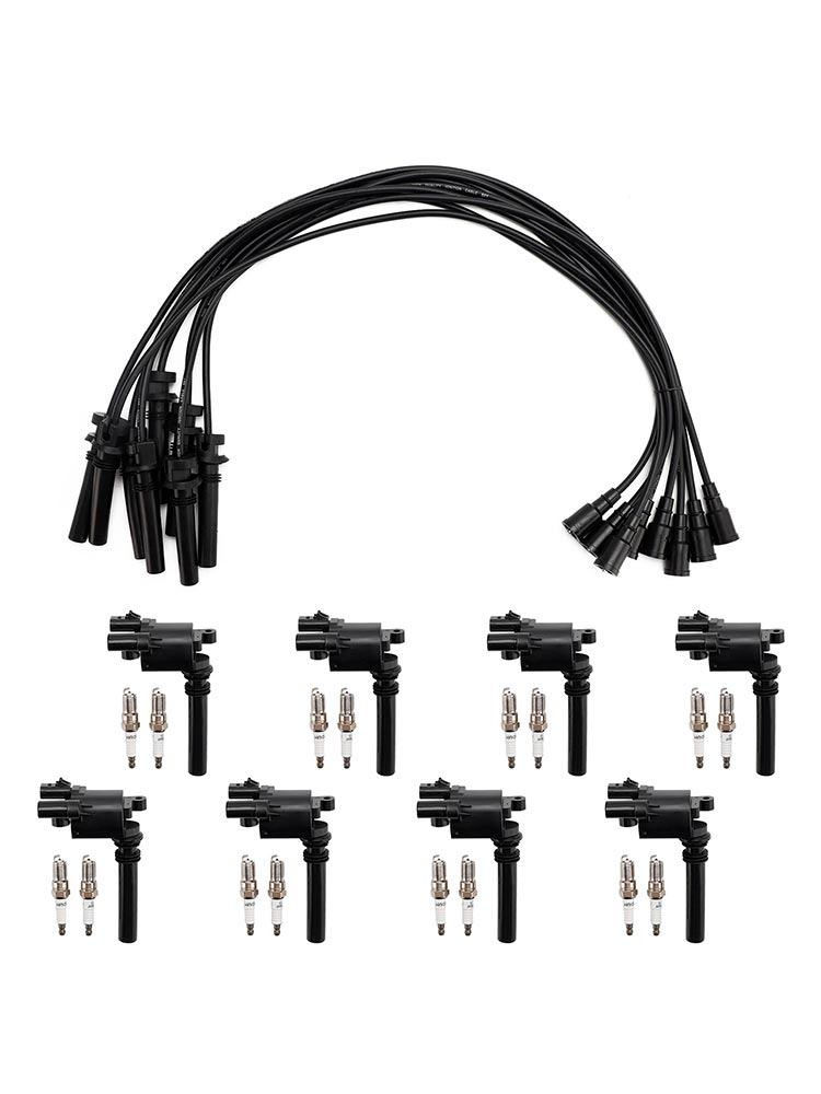 Dodge Ram 1500 2500 3500 5.7L V8 UF378 Bobina de encendido + Vela de encendido + Set de hilo