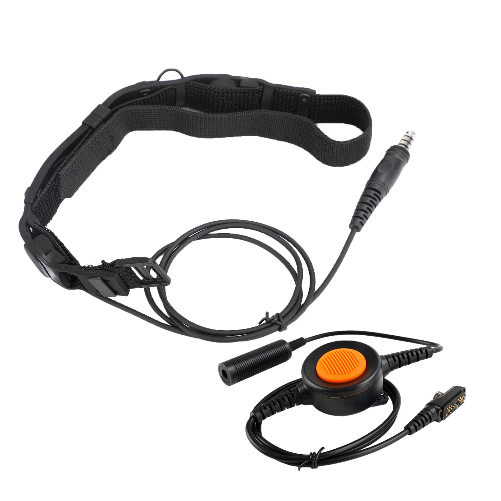 Micrófono de tubo de garganta táctico, conector para auriculares de 7,1mm para Hytera PD780/700/580/788/782/785