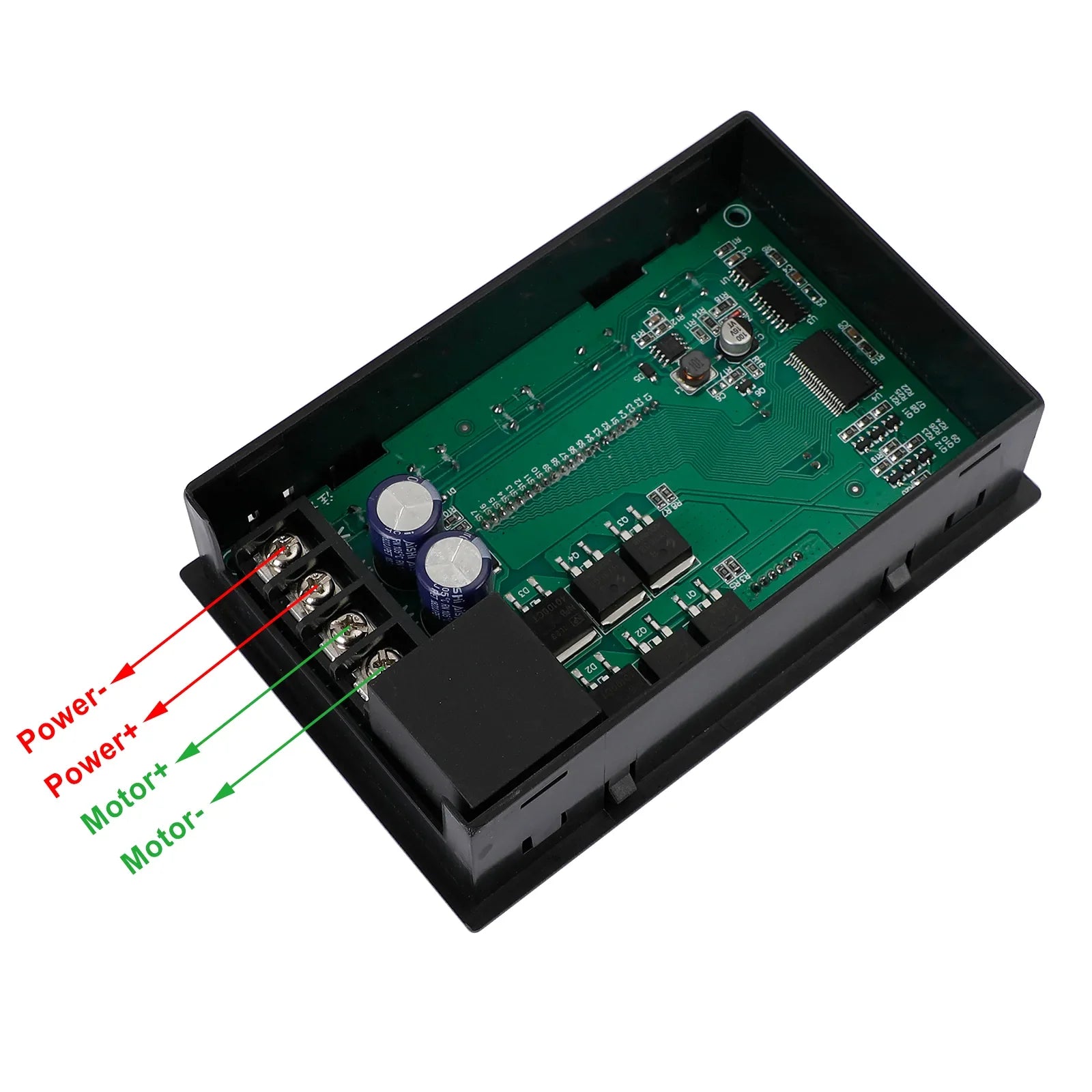 Contrôleur de vitesse de moteur à courant continu numérique PWM DC 10-55V 0 ~ 100% 40A temps réversible