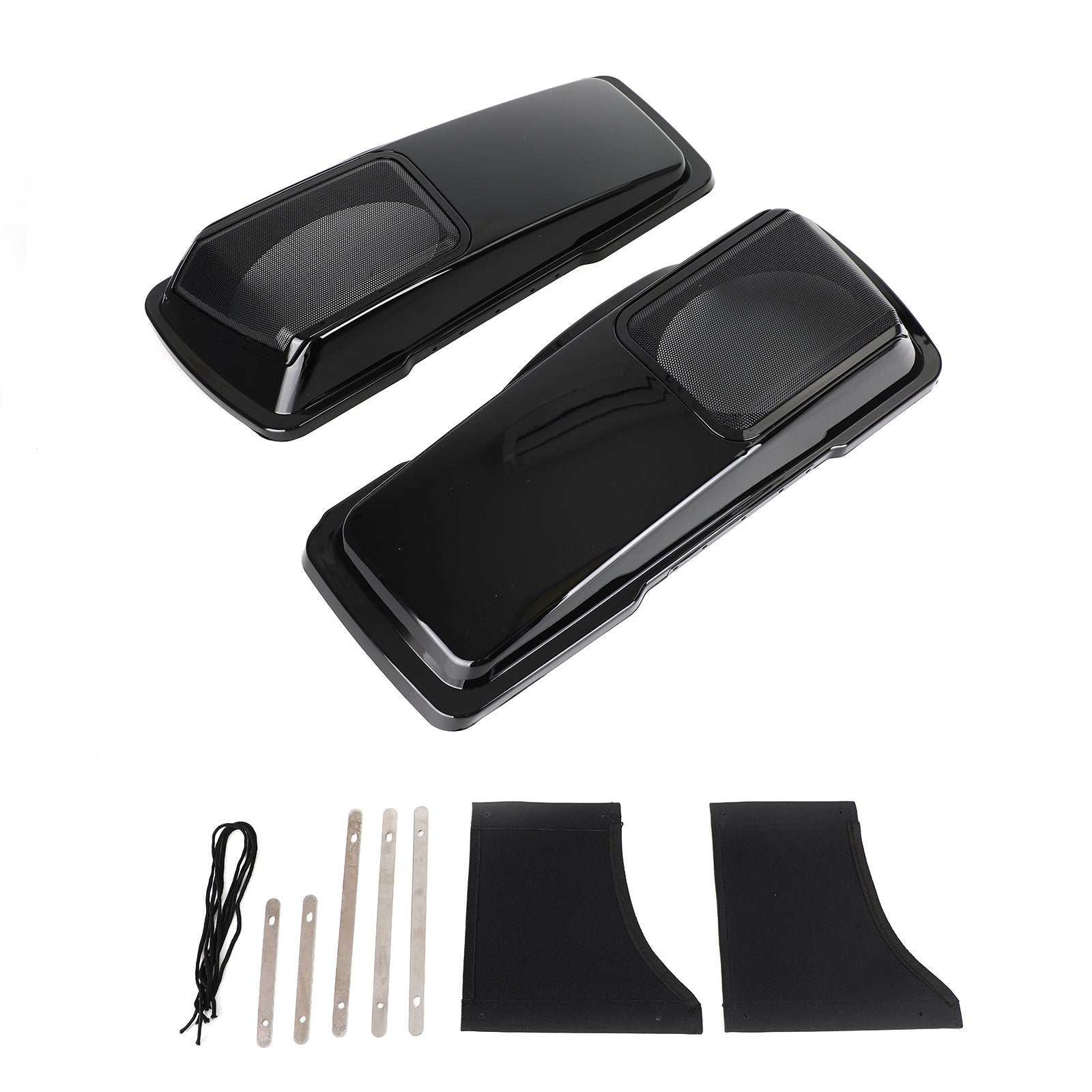 6 x 9 couvercles de haut-parleur Vivid Black sacoche pour Harley Touring 1994-2013 Generic
