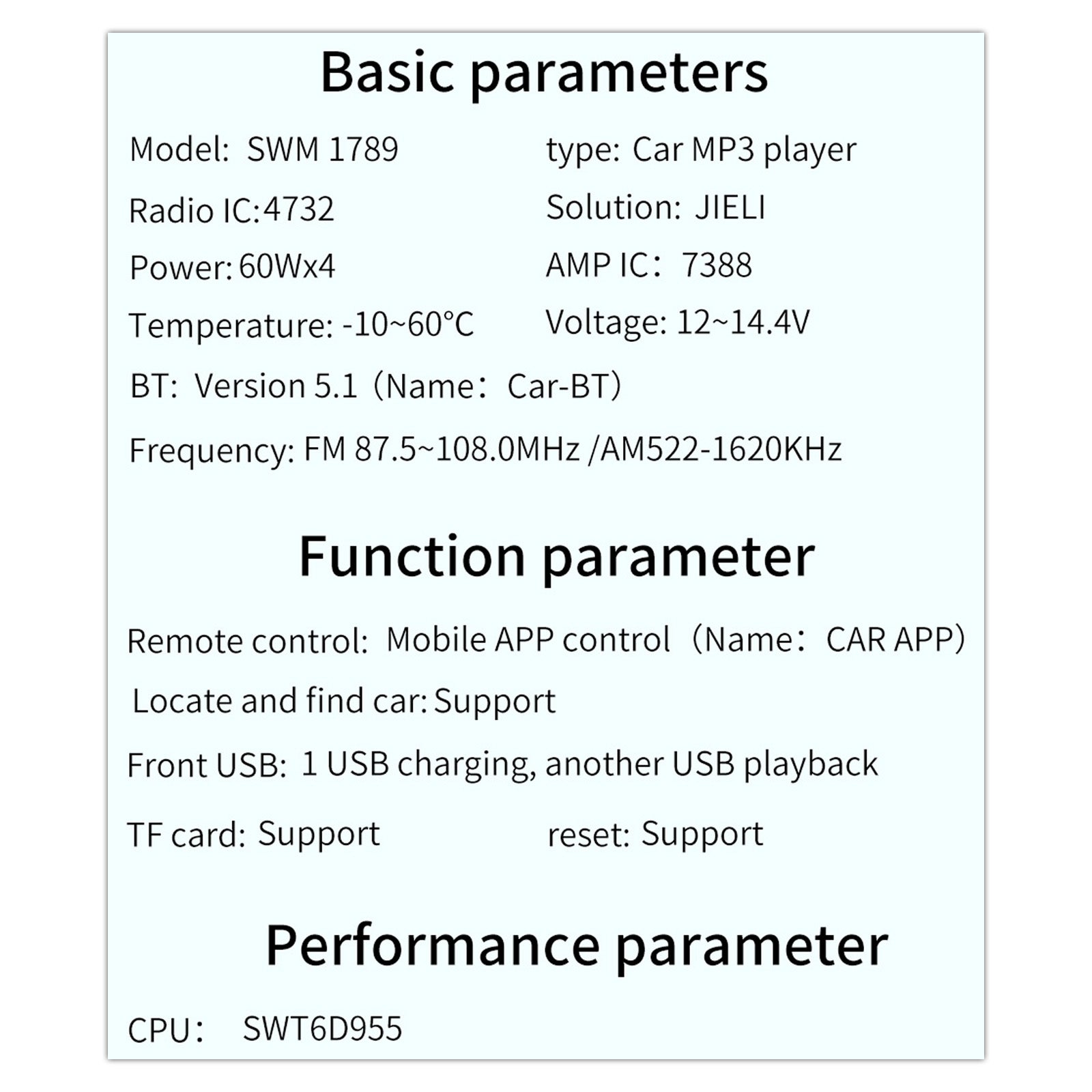 AI Controllo vocale Bluetooth Stereo Radio FM Auto Lettore MP3 Scheda U Disk Autoradio