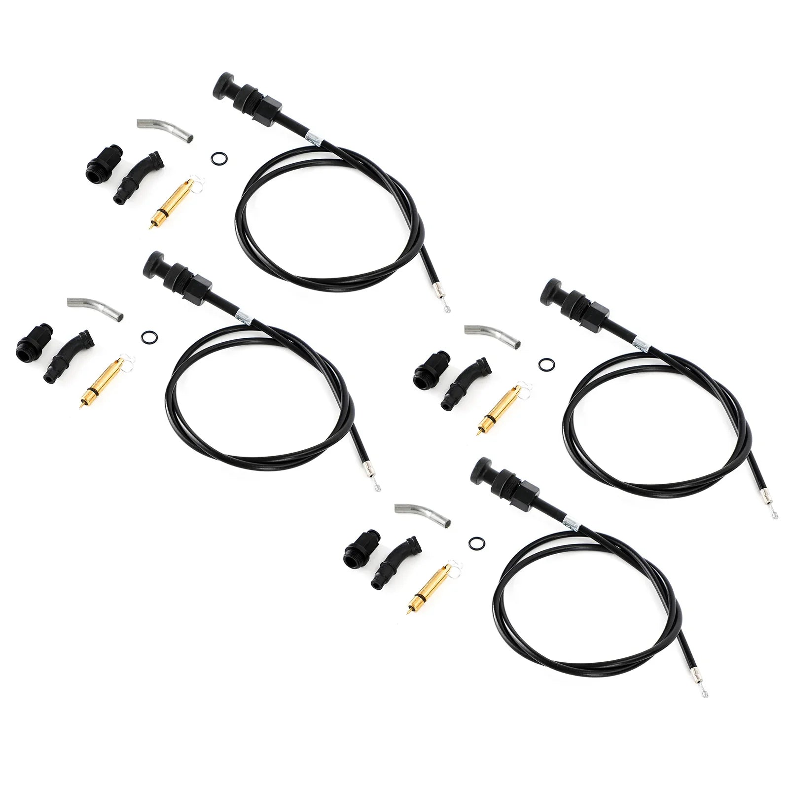 4x Honda Rancher TRX350 FM TM 2000-2006 Kit de pistón de cable de estrangulador de carburador