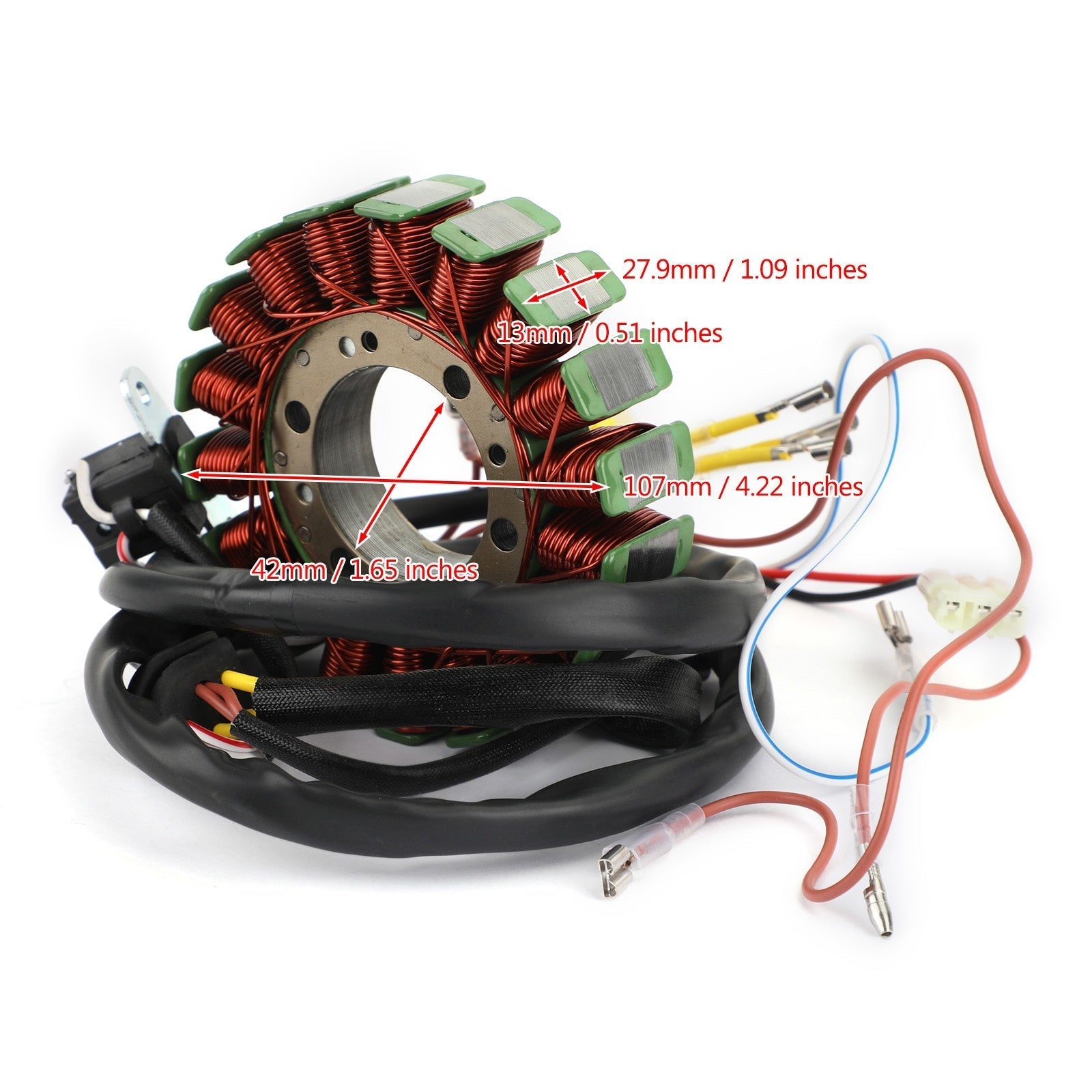 Areyourshop STATOR GÉNÉRATEUR ALTERNATEUR Fit pour Honda RANGER 500 2x4 CARB 2005-2009 3089579