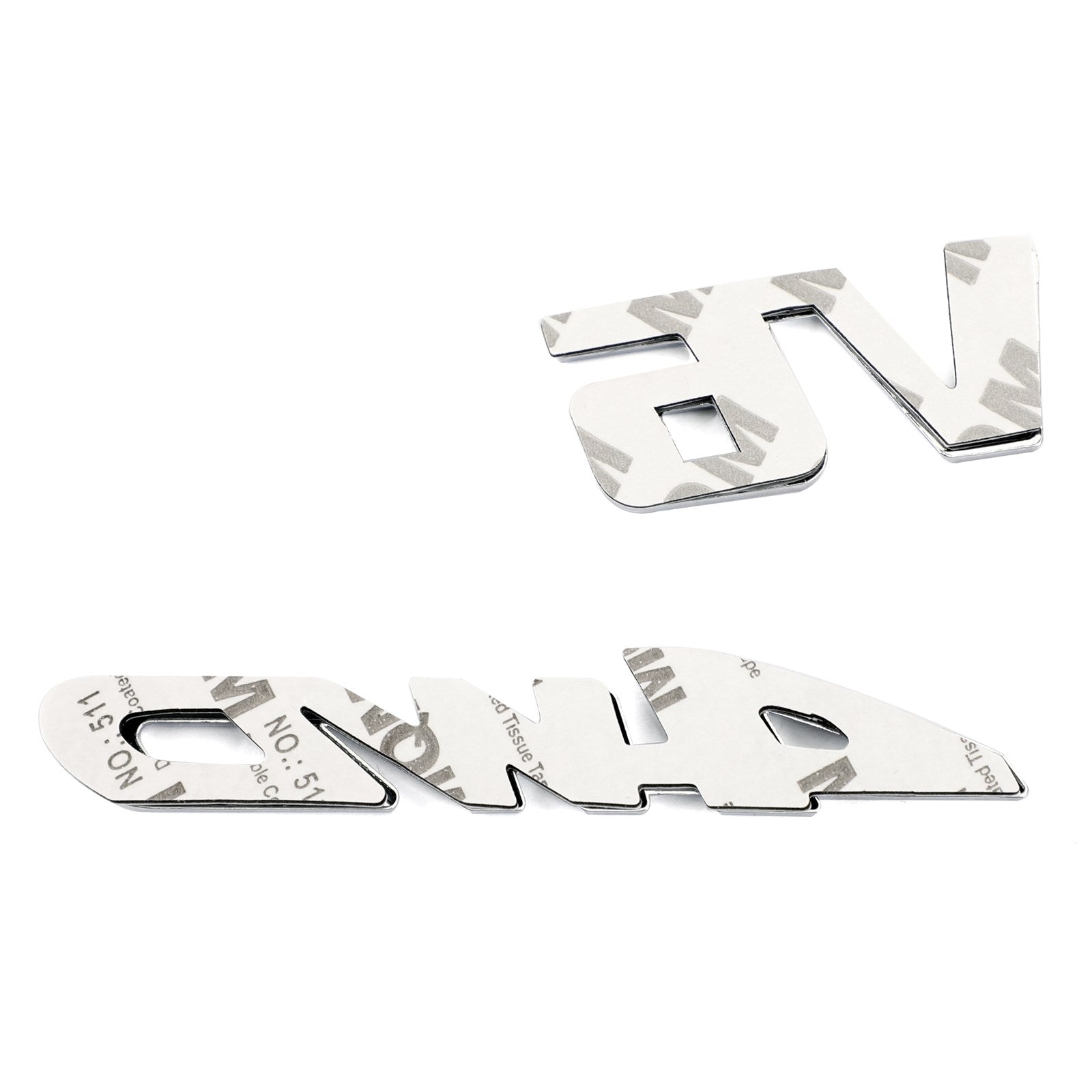 3D Chrome Metal 4WD coffre de voiture garde-boue arrière emblème insigne autocollant autocollant 4WD SUV V6 générique