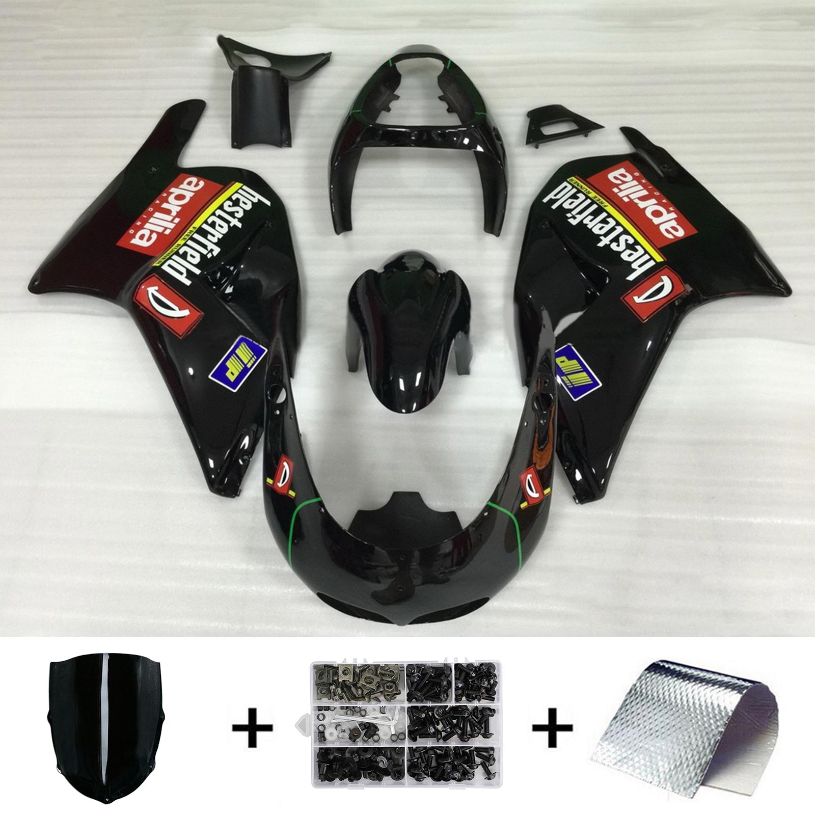 Amotopart Aprilia RS250 1994-1997 Kit Carénage Carrosserie Plastique ABS