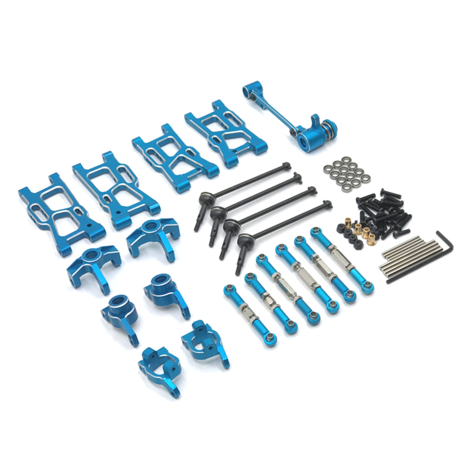 Mise à niveau des pièces métalliques pour Wltoys 1:14 144001 1/12 124017 Base de bras oscillant de voiture RC C